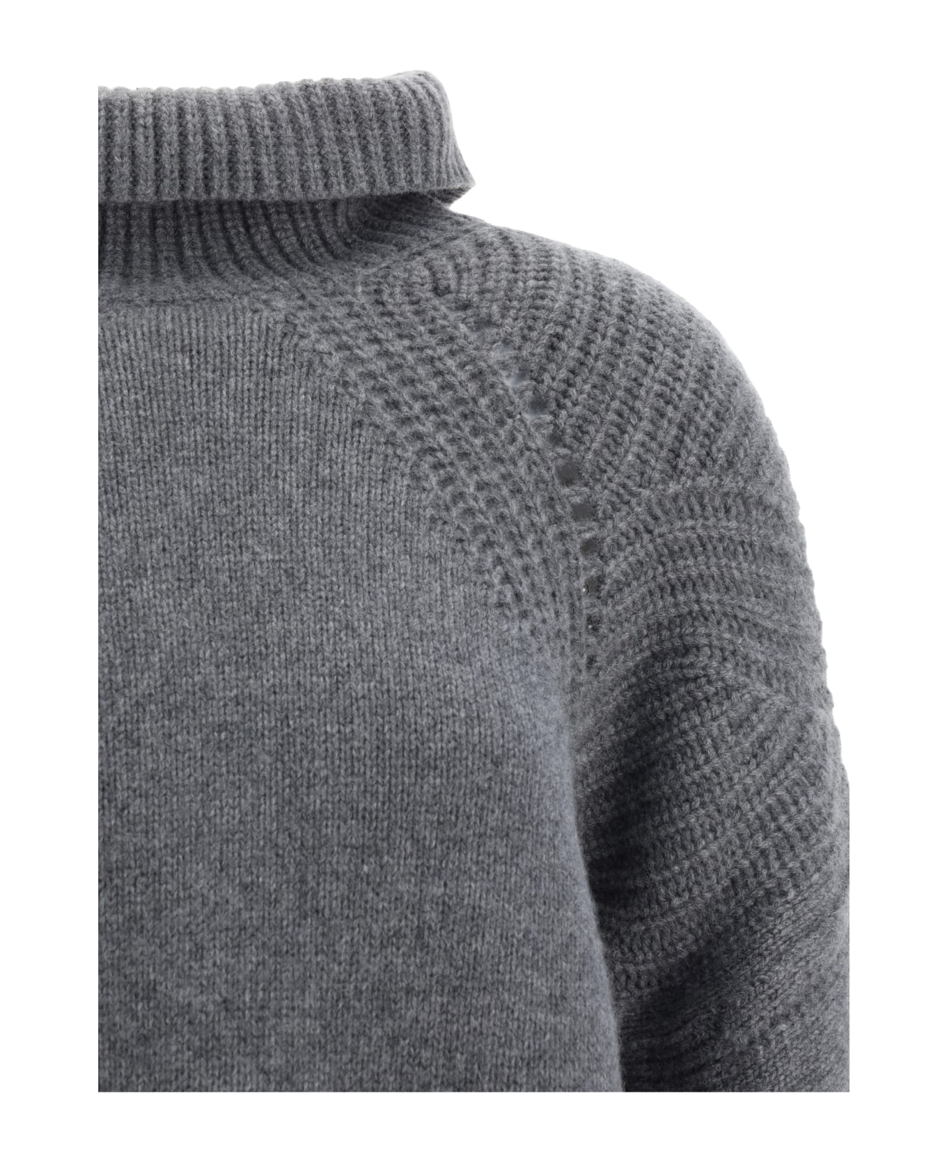 Ermanno Scervino Turtleneck Sweater Sweater - ANTRACITE ニットウェア