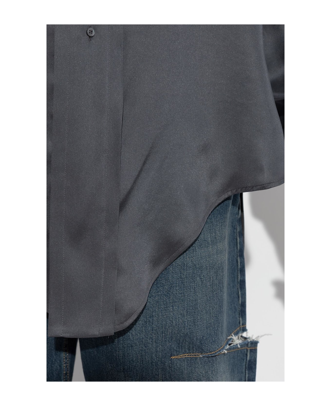 Maison Margiela Satin Shirt - GREY