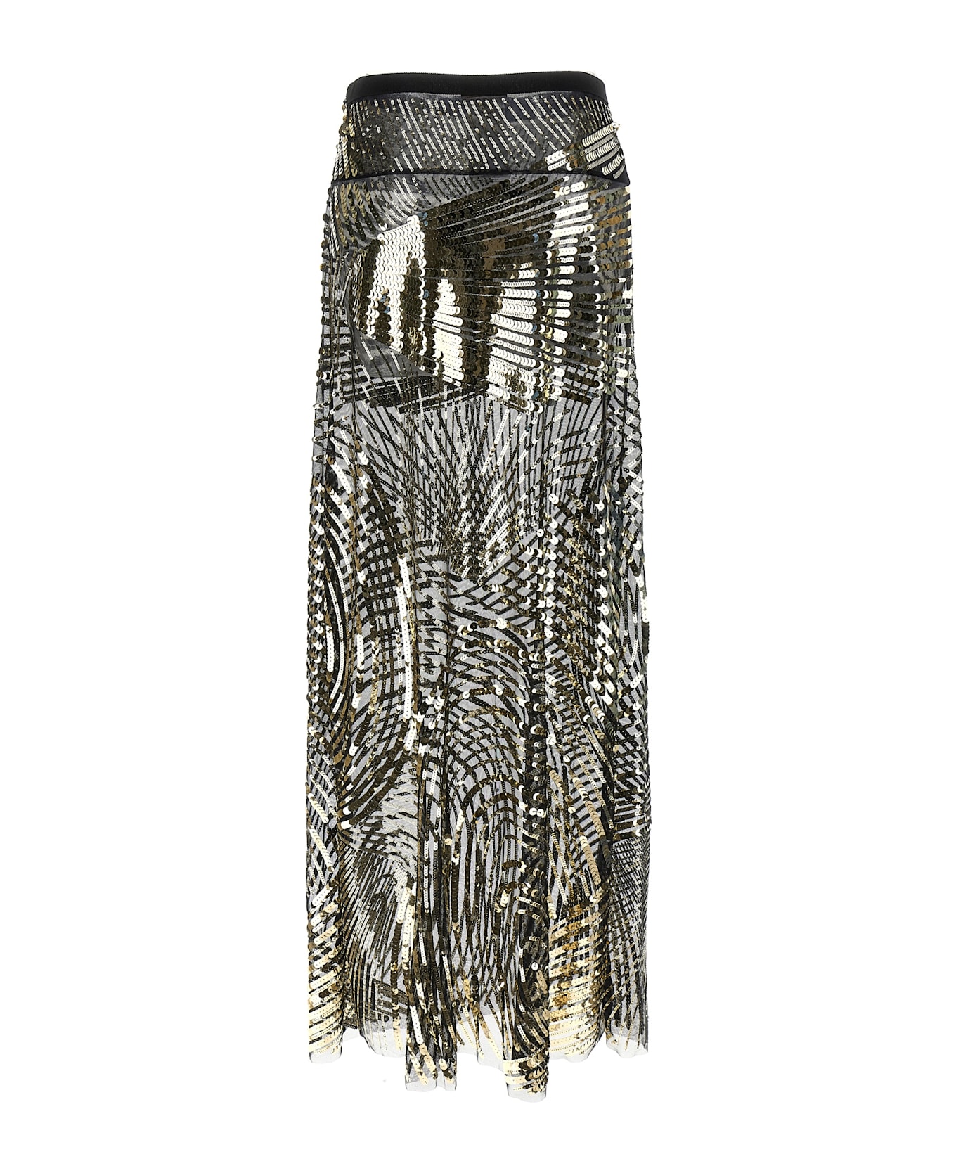 Pucci Semi-transparent Maxi Skirt - NERO