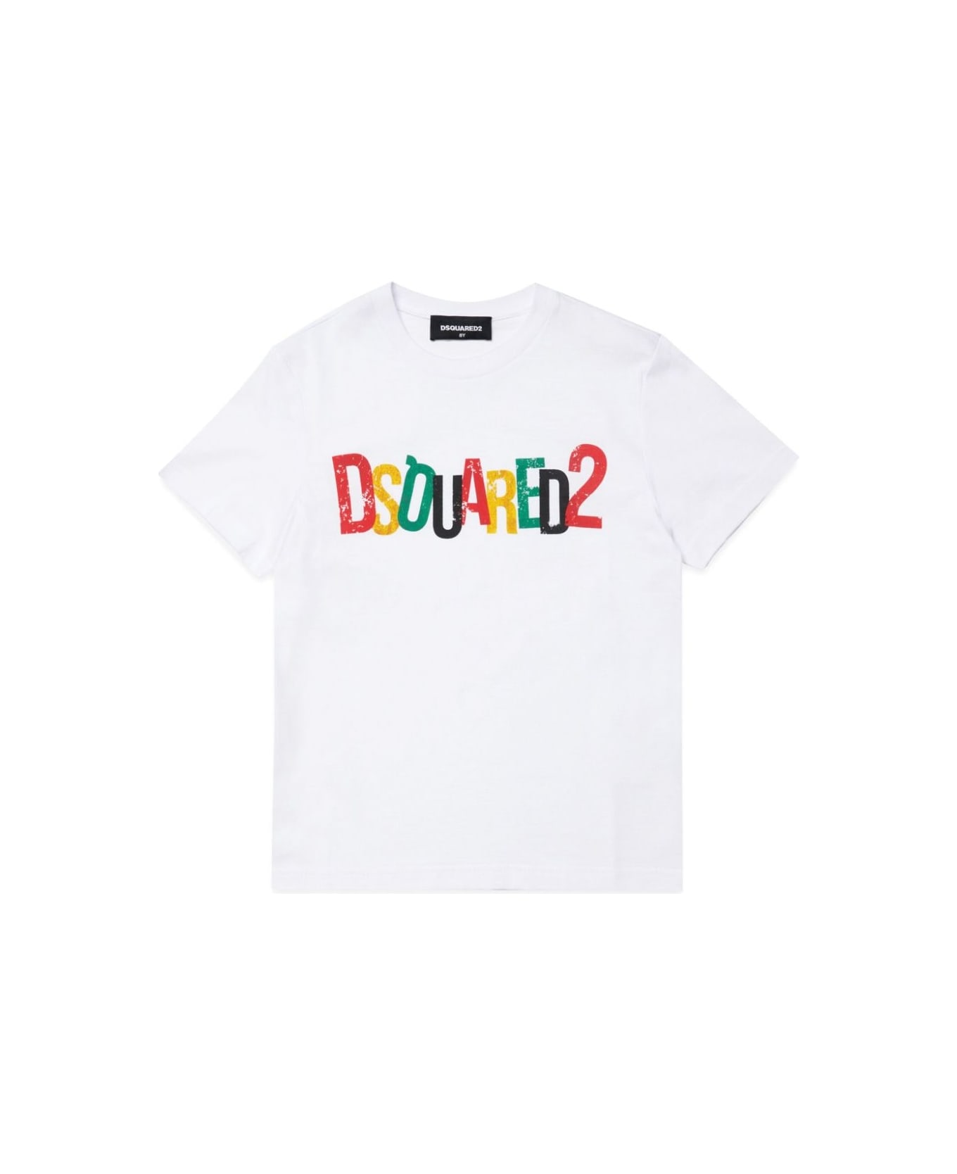 Dsquared2 T-shirt Con Stampa - White