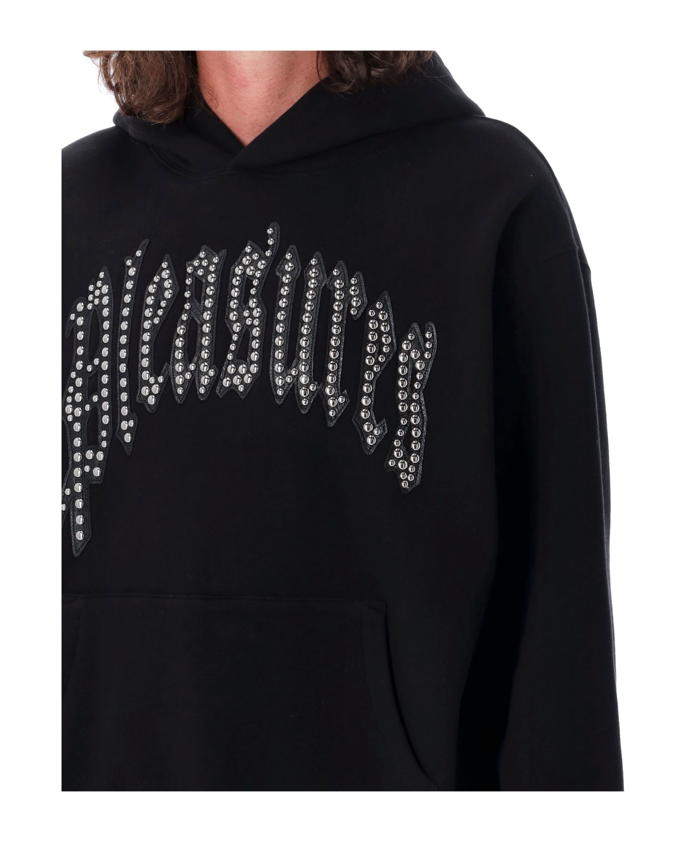 Pleasures Twitch Studded Hoodie - BLACK