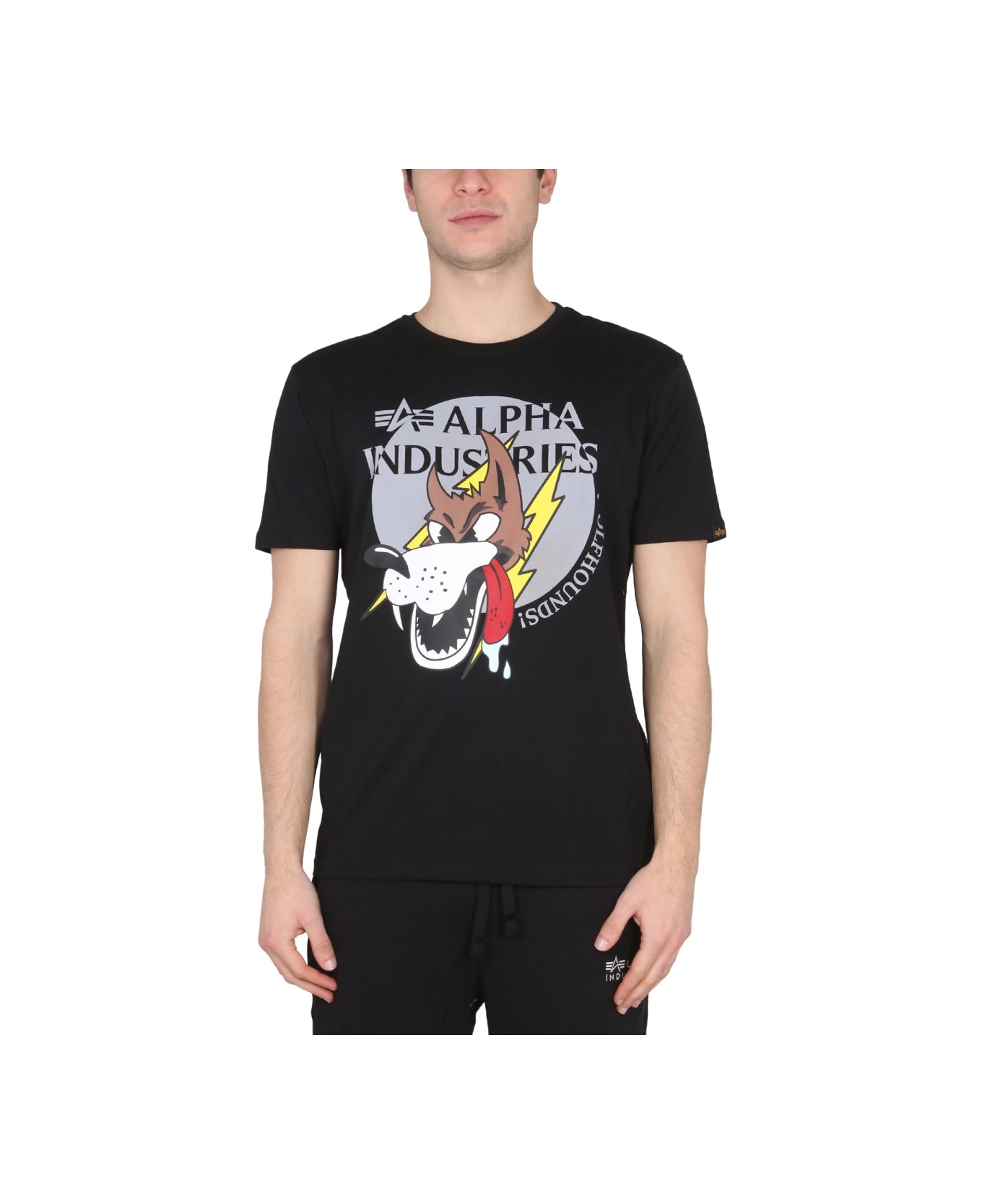 Alpha Industries Wolfhounds T-shirt - BLACK