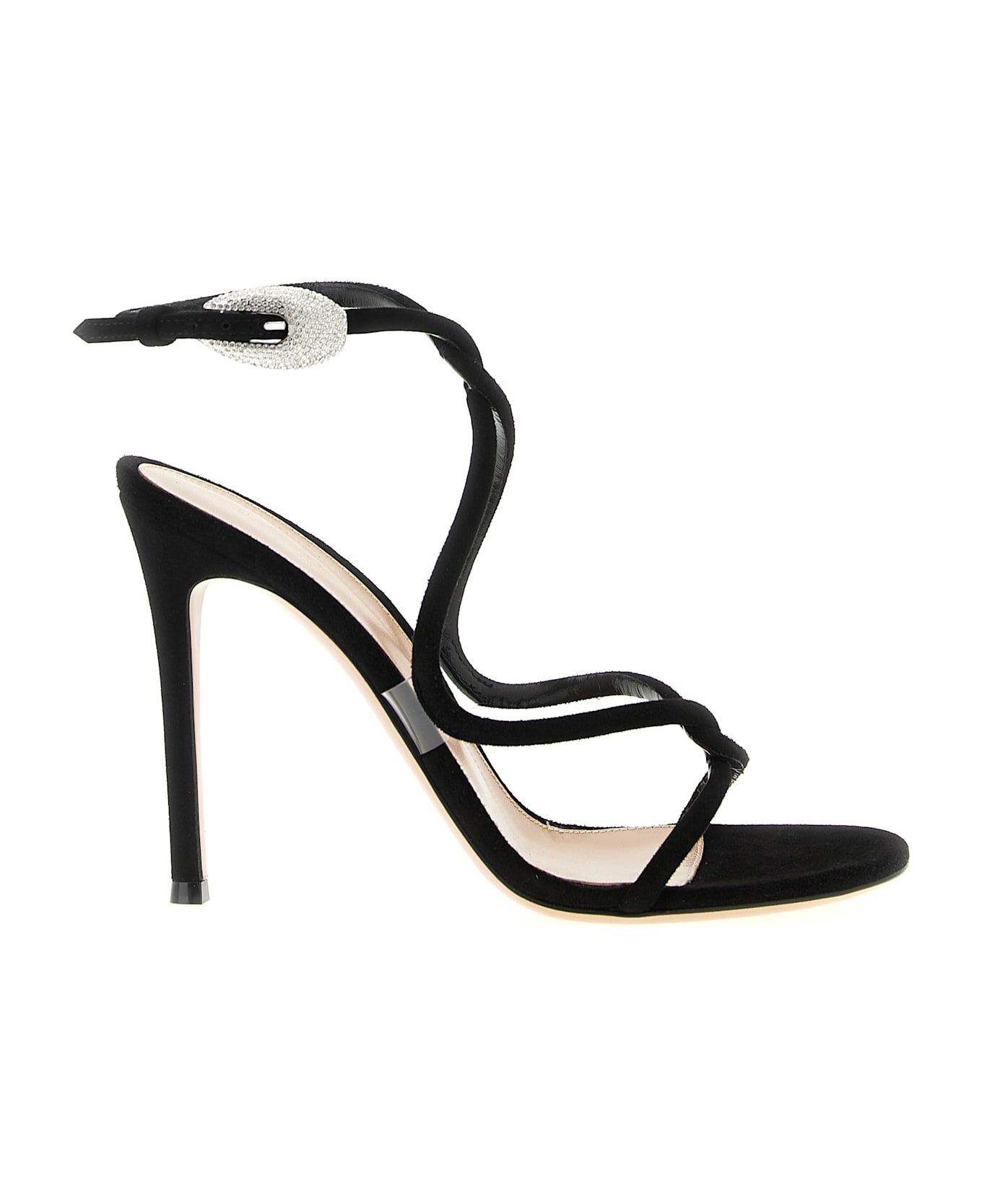 Gianvito Rossi 'mamba Crystal' Sandals - Black  