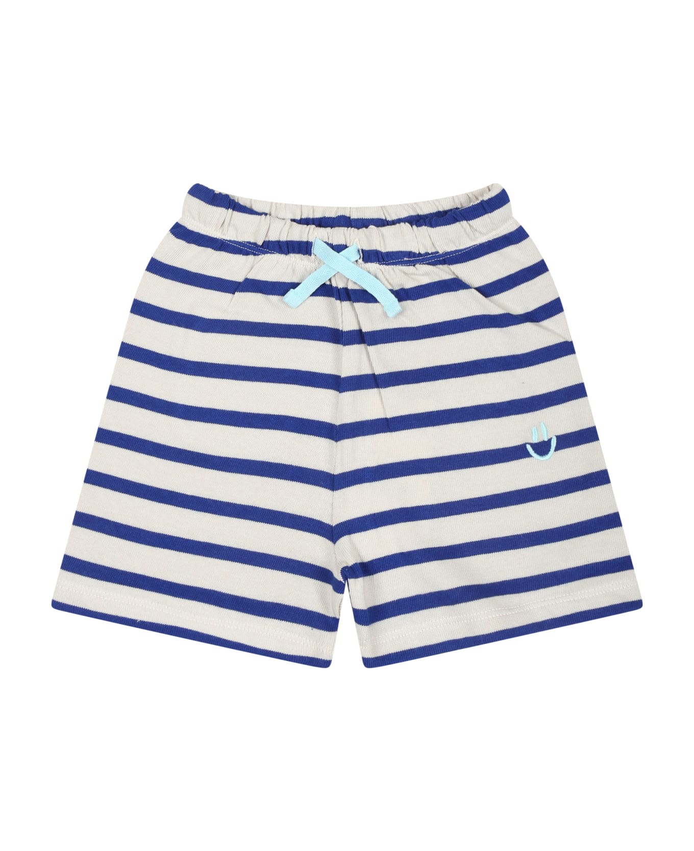 Molo Ivory Shorts For Babykids With Smiley - Multicolor ボトムス