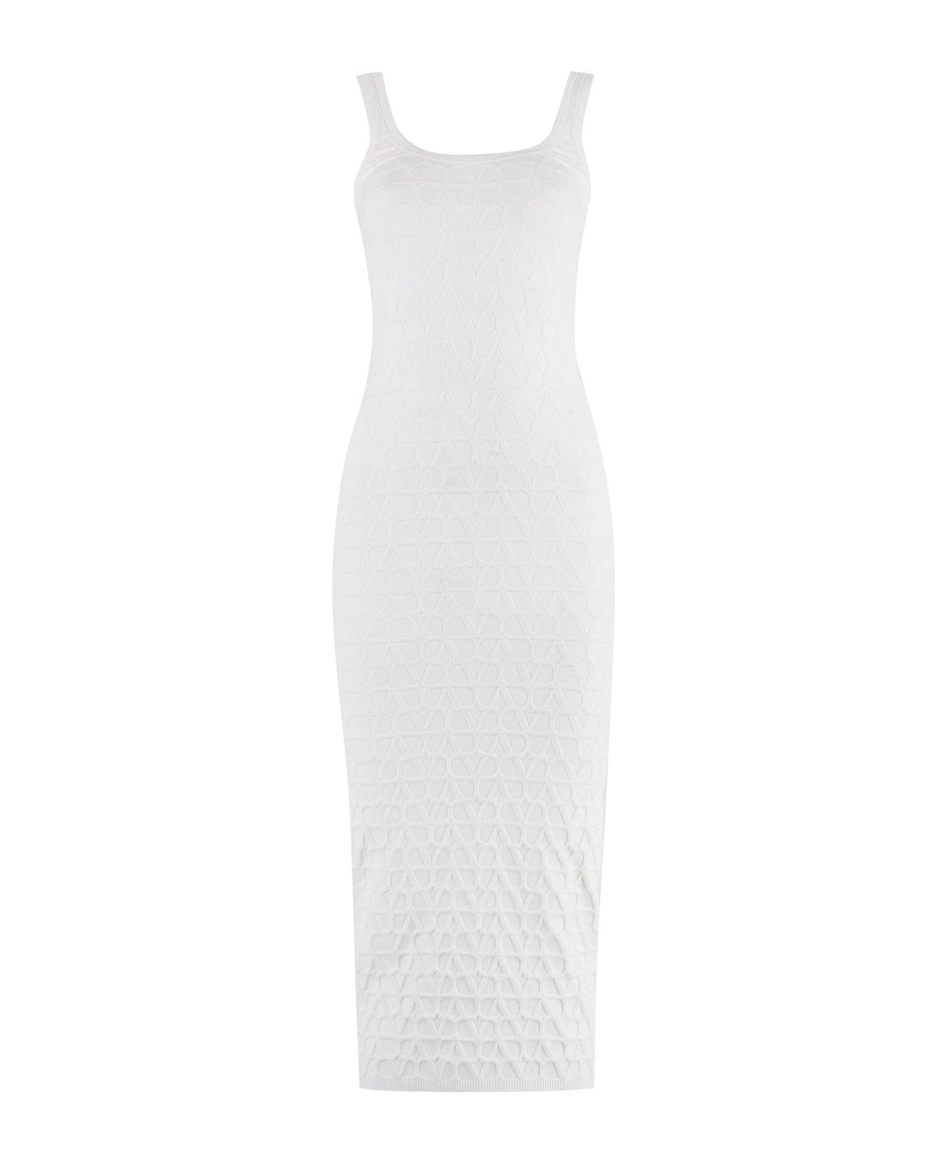 Valentino Toile Iconograph Jacquard Sleeveless Midi Dress ワンピース＆ドレス