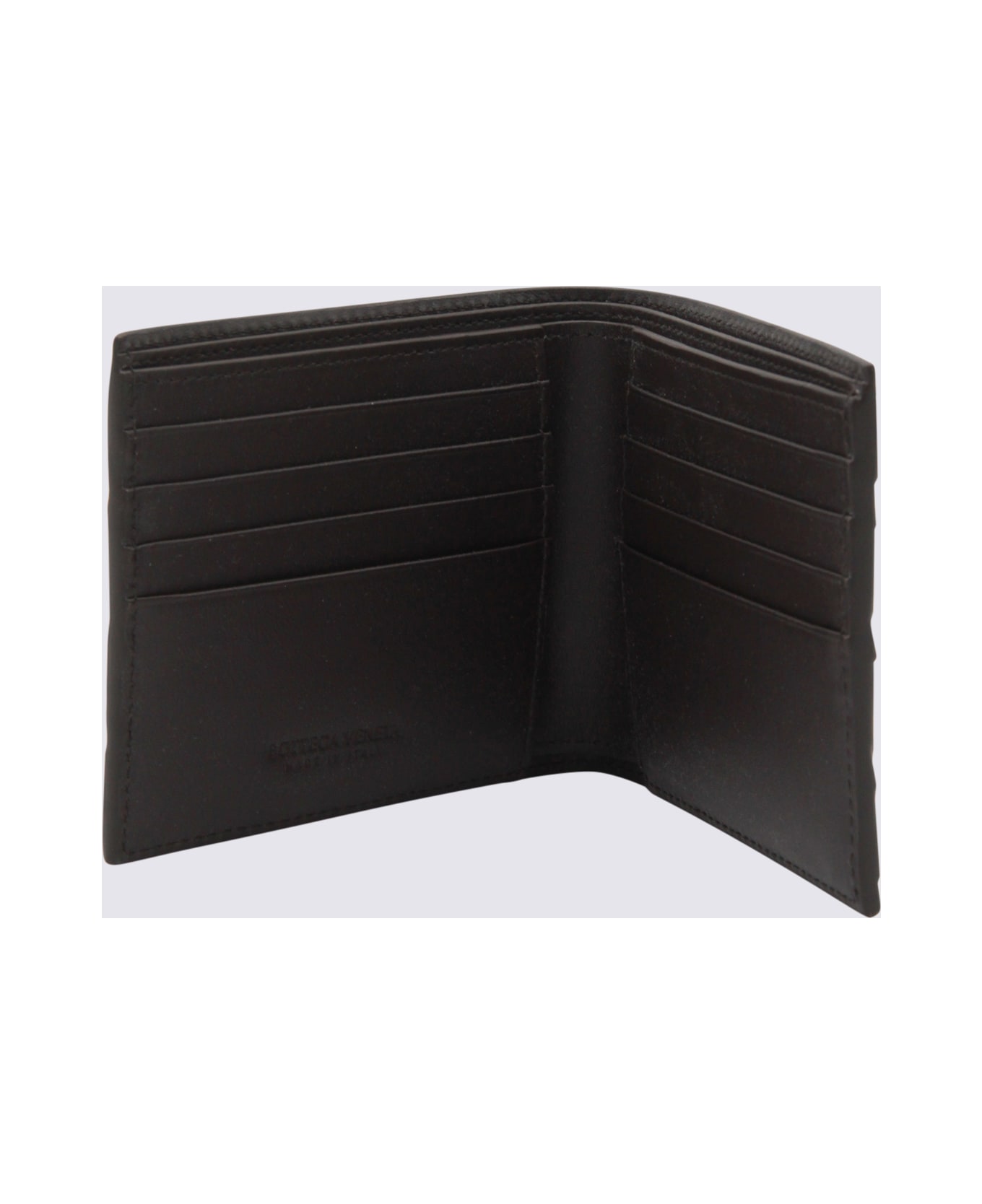 Bottega Veneta Dark Brown Leather Wallet - BROWN