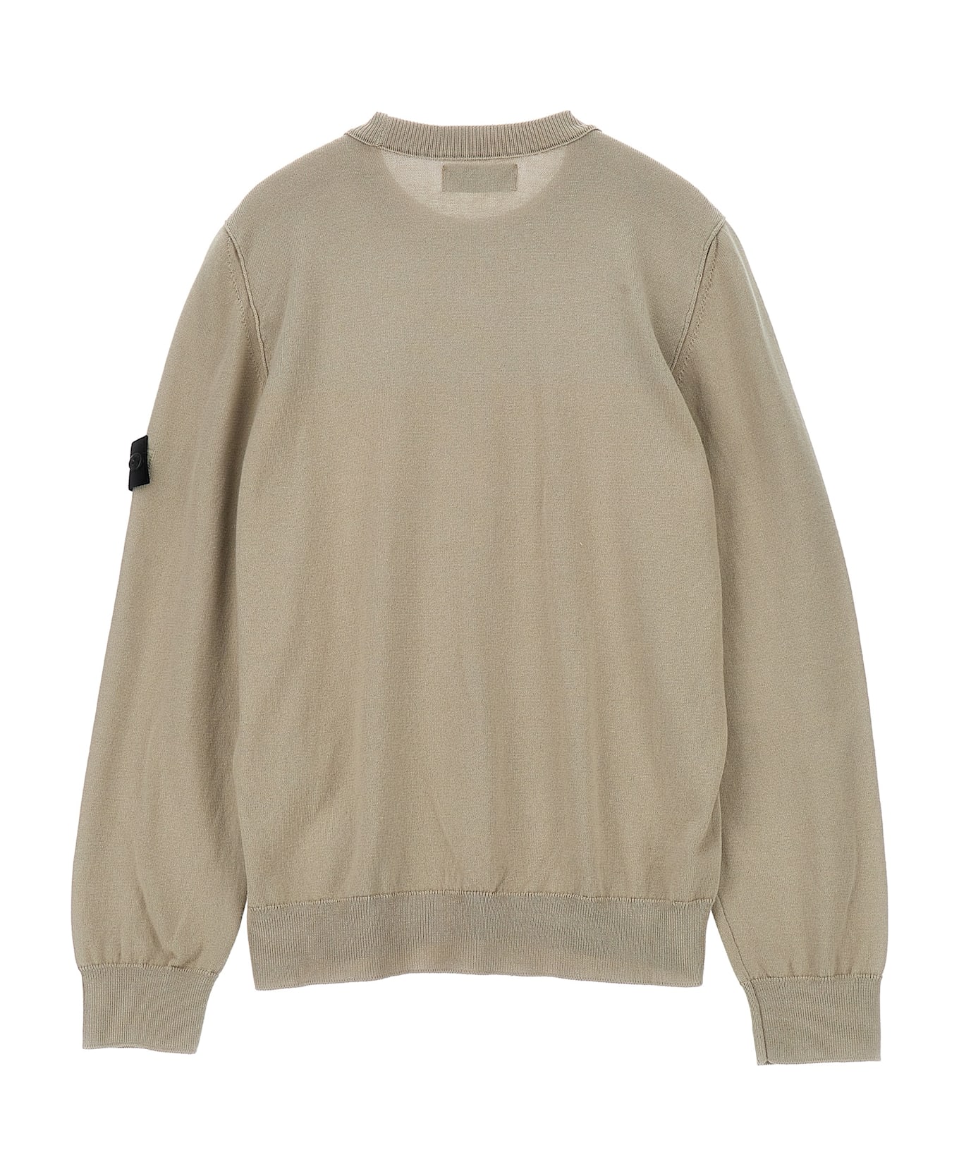 Stone Island Junior Logo Badge Sweater - Beige