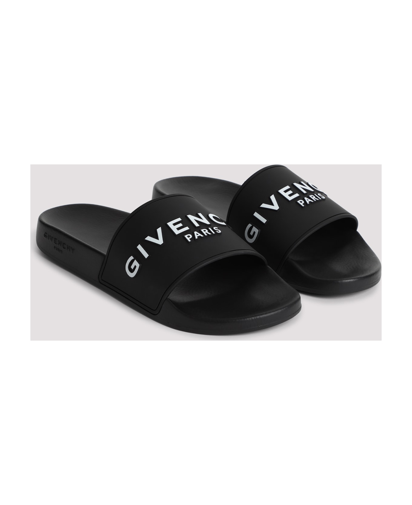 Givenchy Slide Flat Sandals - Black