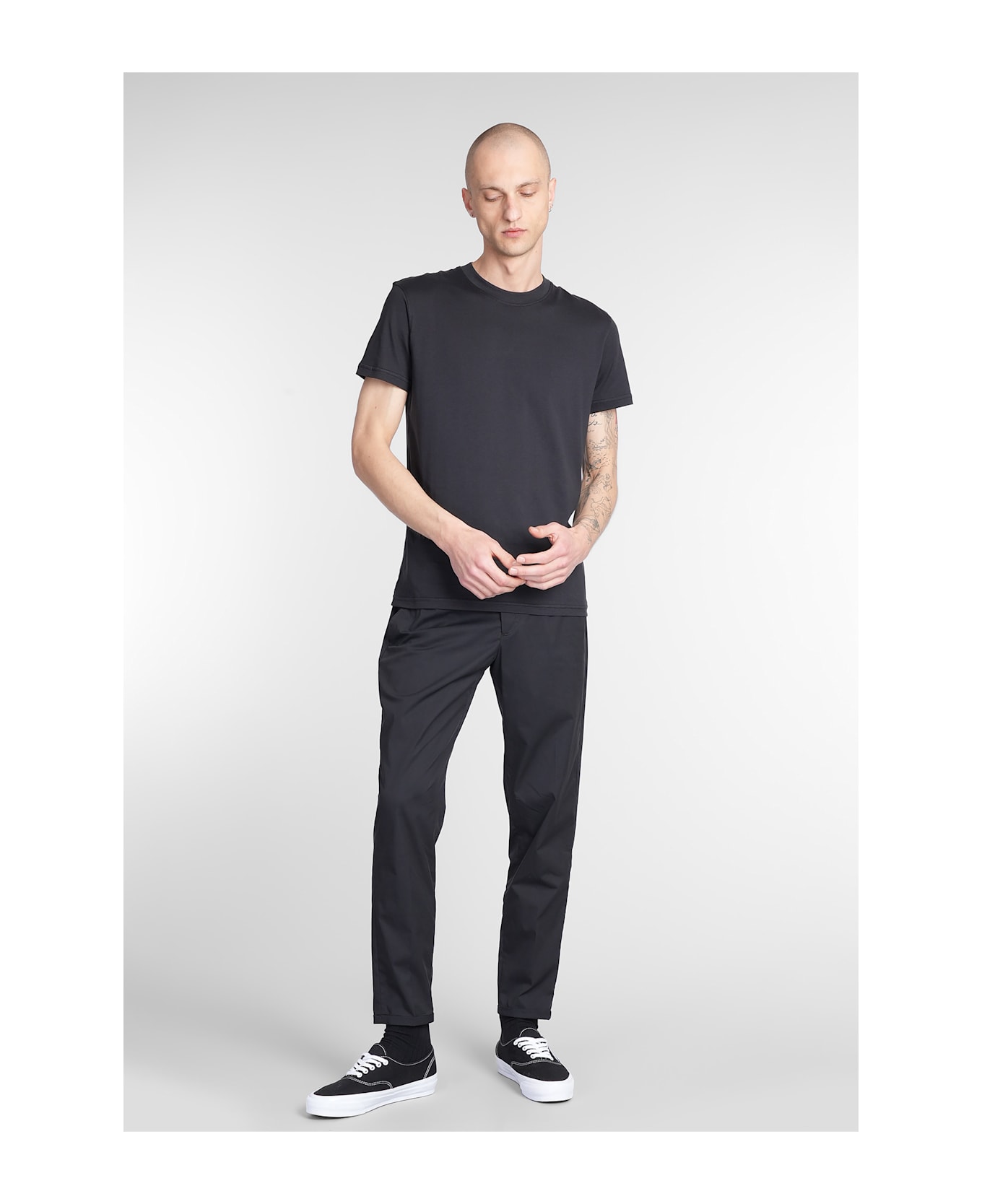 PT Torino 01cd T-shirt In Black Cotton - black