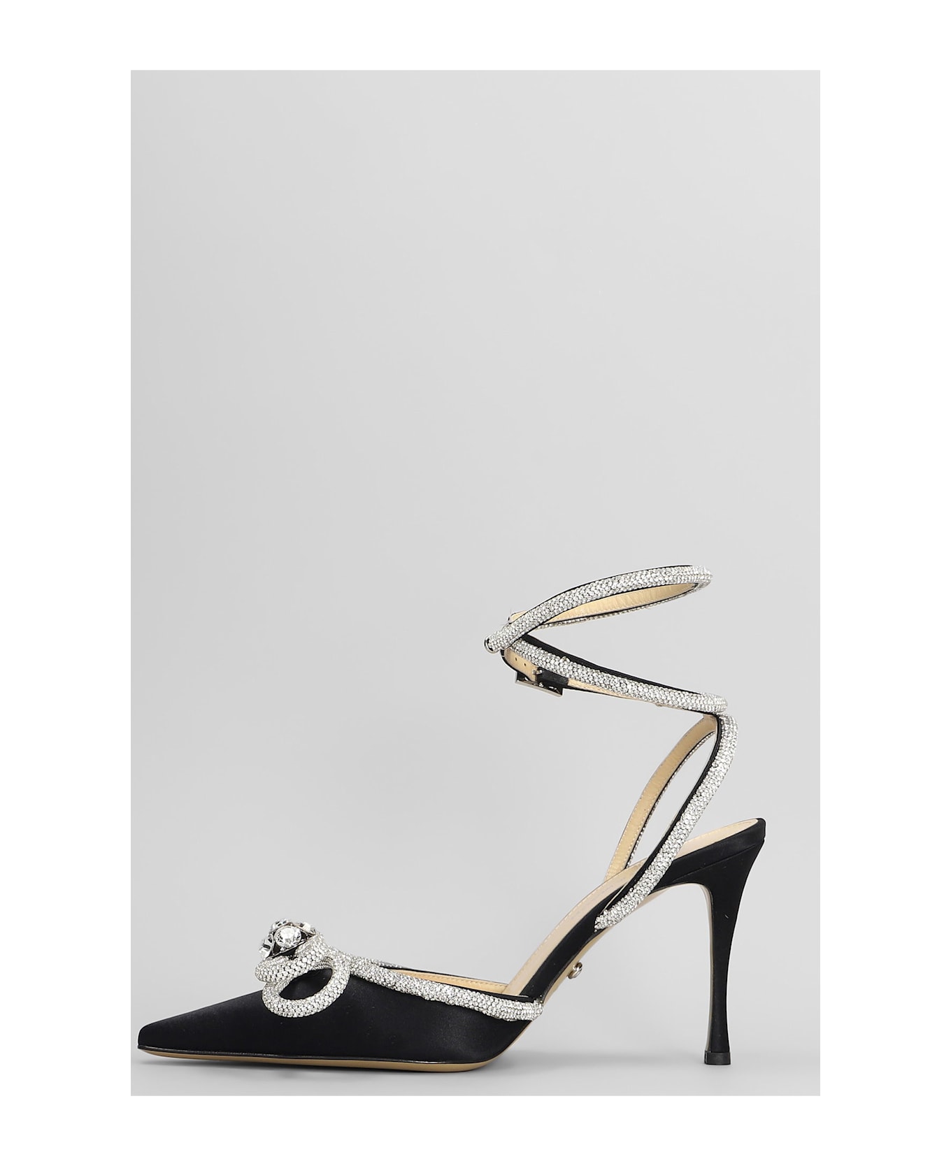 Mach 
Mach Pumps In Black Satin - black