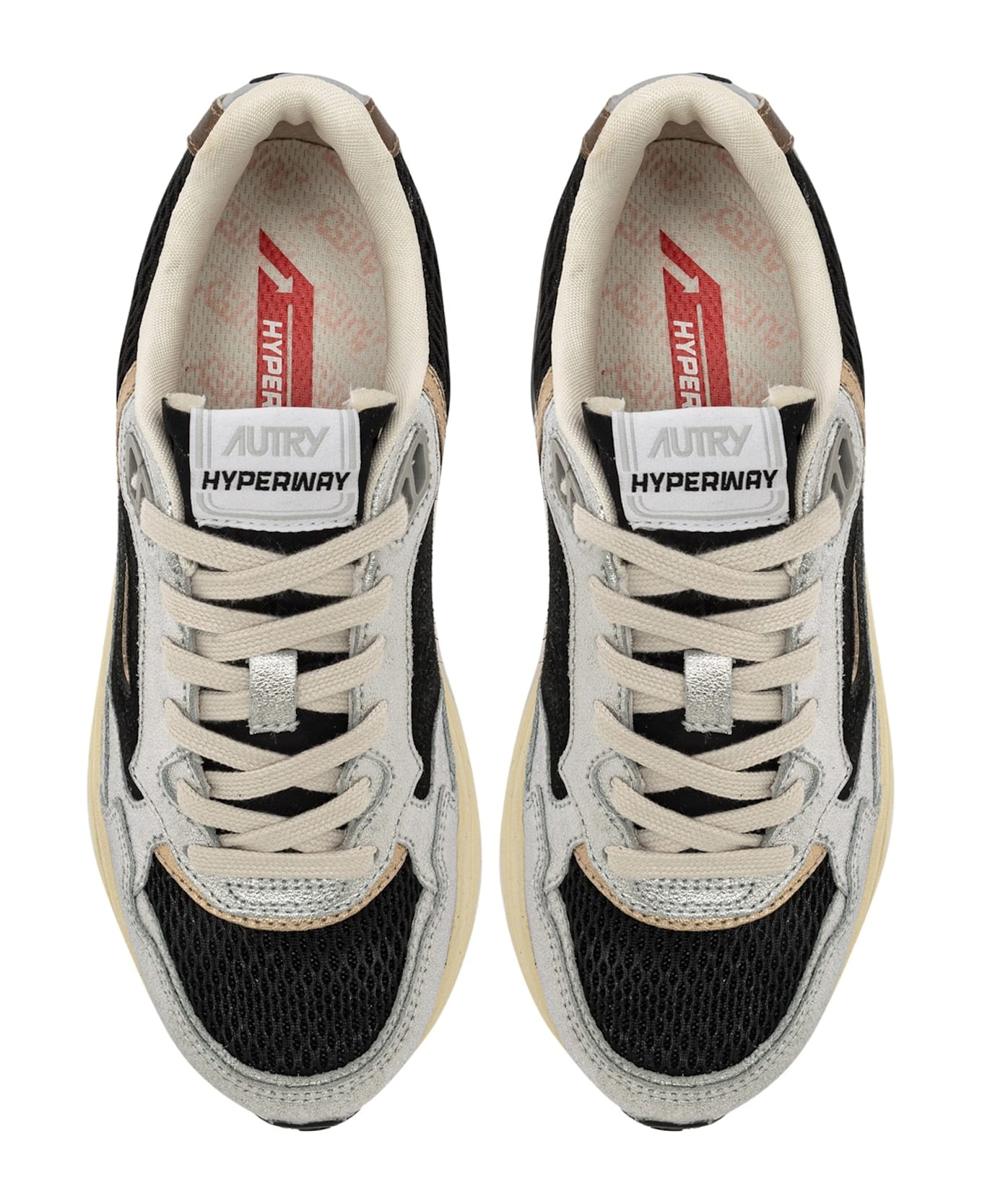 Autry Hyperway Low Mlea Su Mesh Silv Blk - Silv Blk