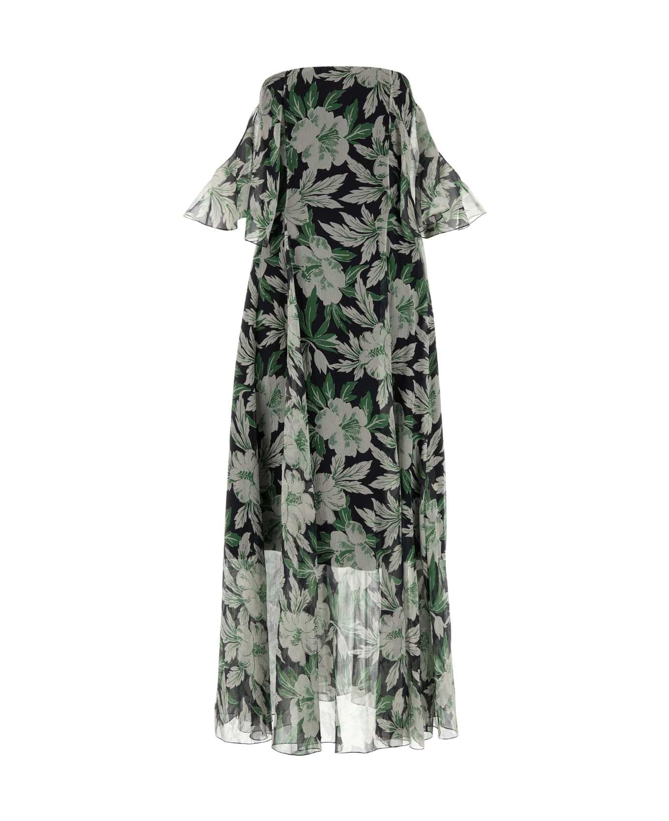 Loewe Printed Silk Dress - MULTICOLOR