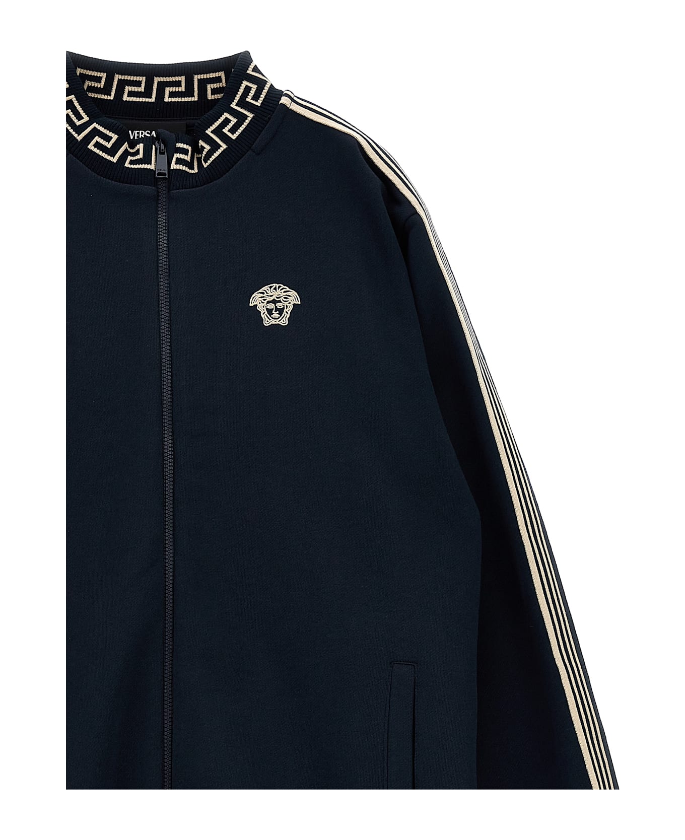 Versace 'greca' Sweatshirt - Blue