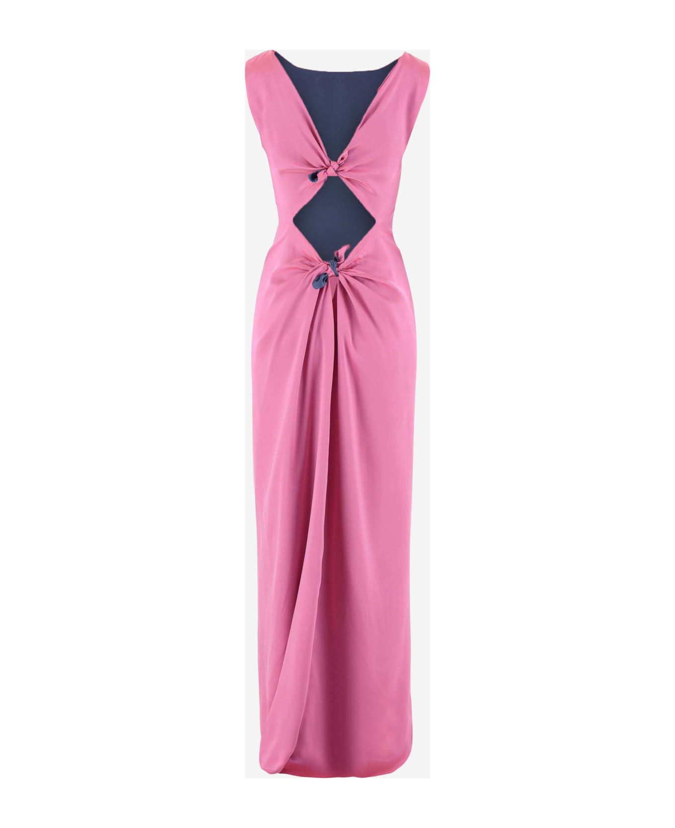 Stephan Janson Silk Long Dress - Pink ワンピース＆ドレス