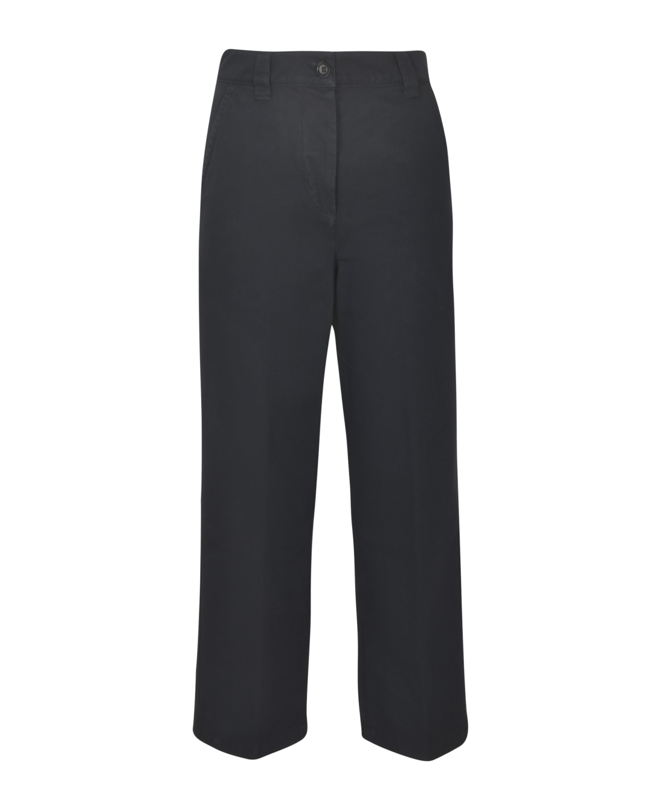 Aspesi Button Fitted Trousers - Navy