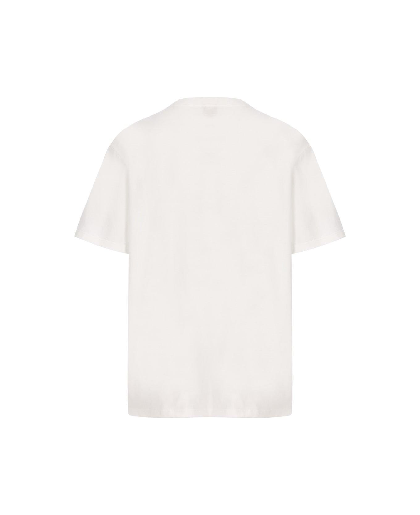 Gucci Interlocking G Stripe Printed T-shirt - White Tシャツ＆ポロシャツ