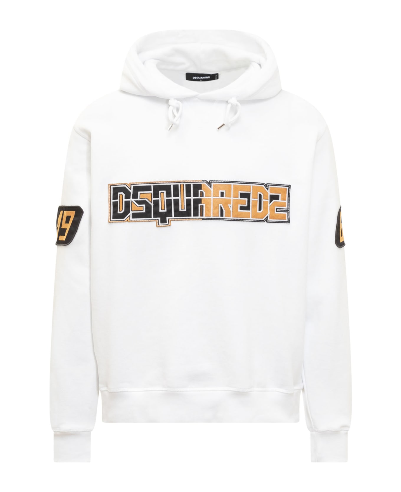 Dsquared2 Logo Print Hoodie - White