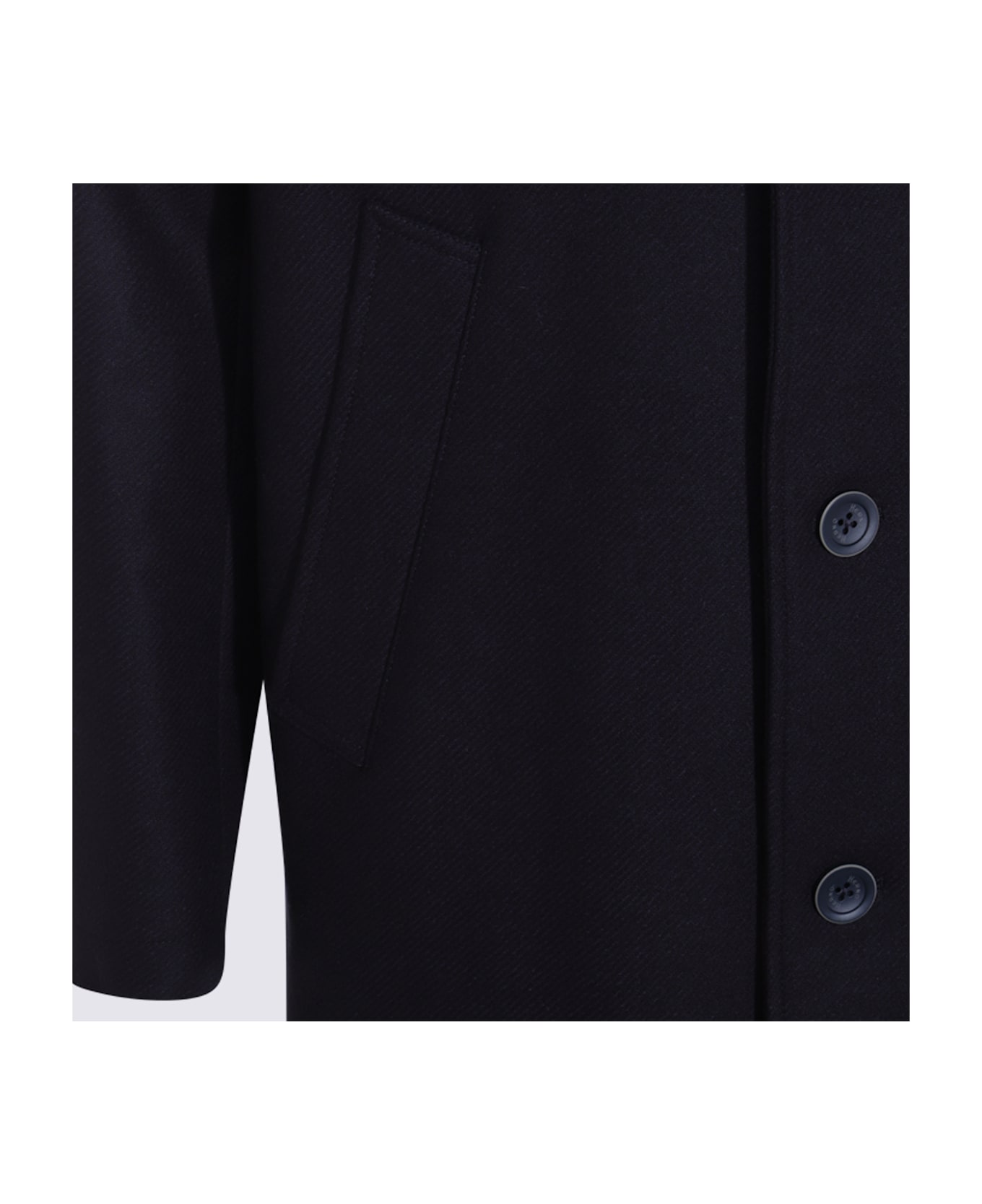 Herno Navy Coat - Blue