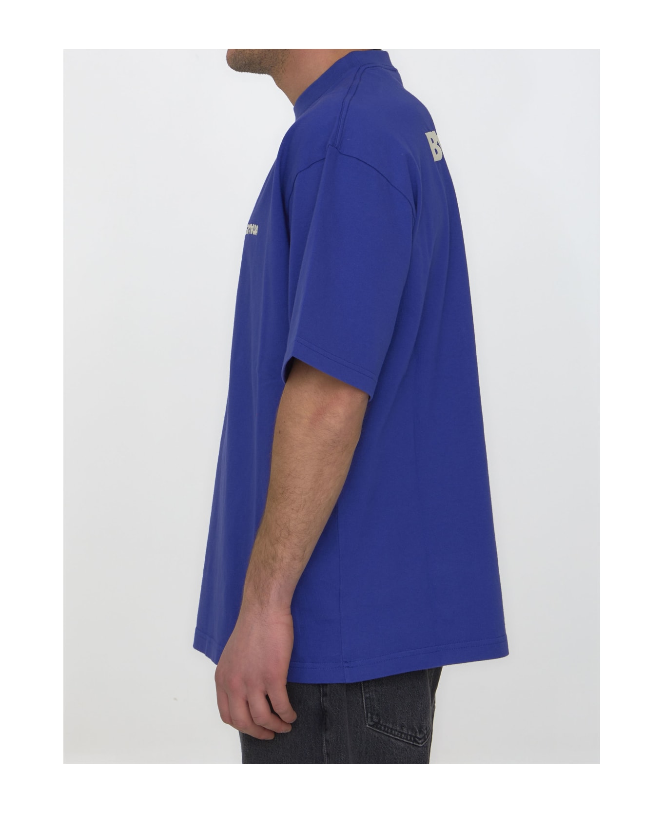 Balenciaga Medium Fit T-shirt - Blue