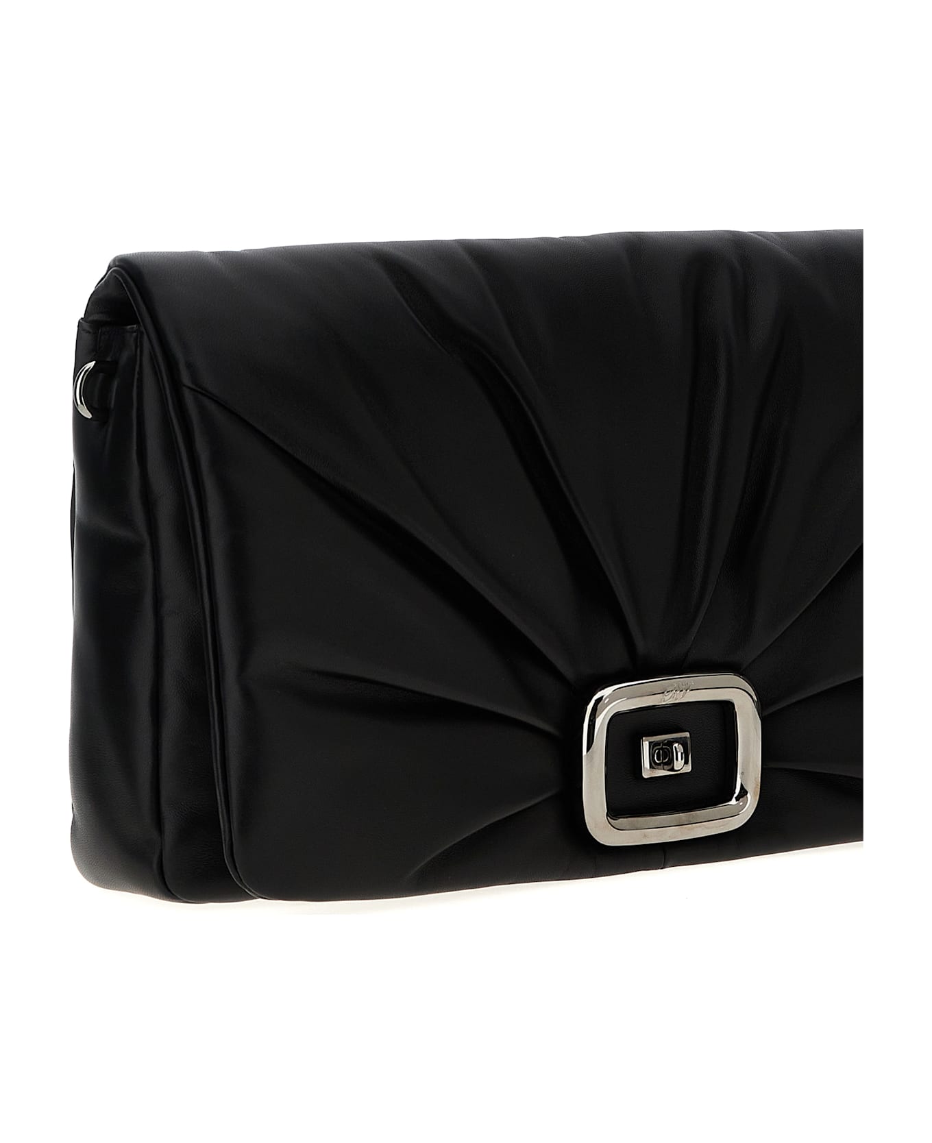 Roger Vivier 
viv
 Choc Large
 Shoulder Bag - Black