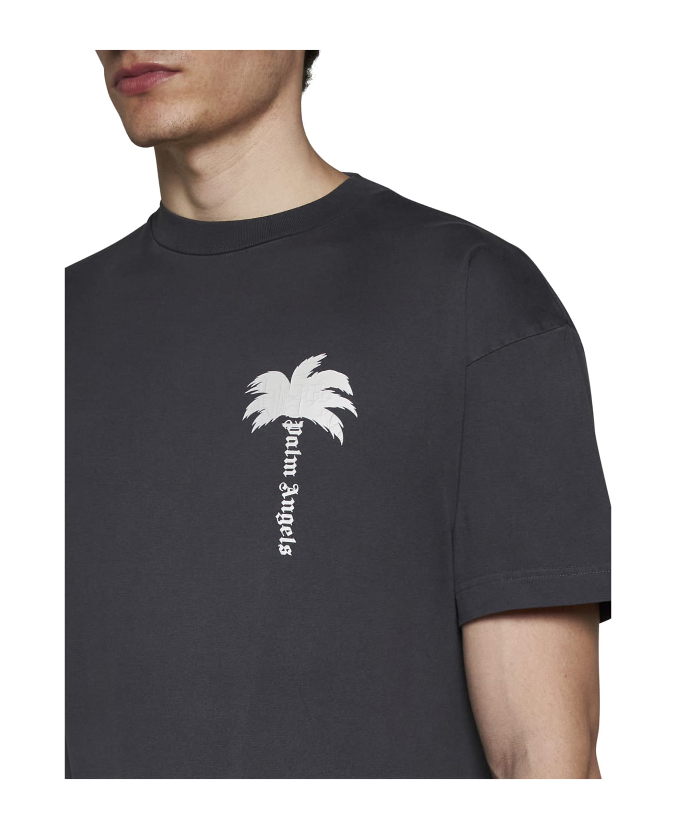 Palm Angels T-Shirt - Dark grey off white