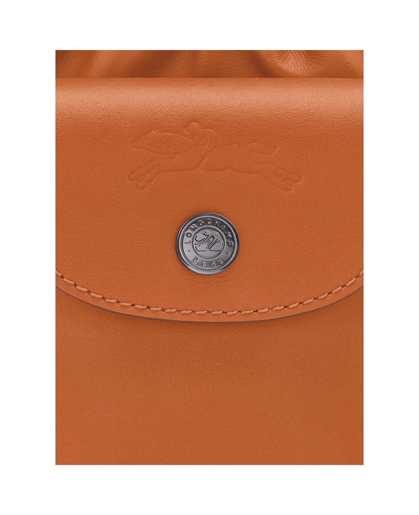 Longchamp 'le Pliage Xtra' Brown Crossbody Bag With Drawstring Closure And Adjustable And Removable Shoulder Strap In Leather Woman - Brown