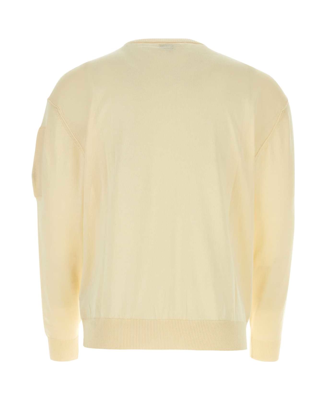 C.P. Company Pastel Yellow Cotton Sweater - GAUZEWHITE