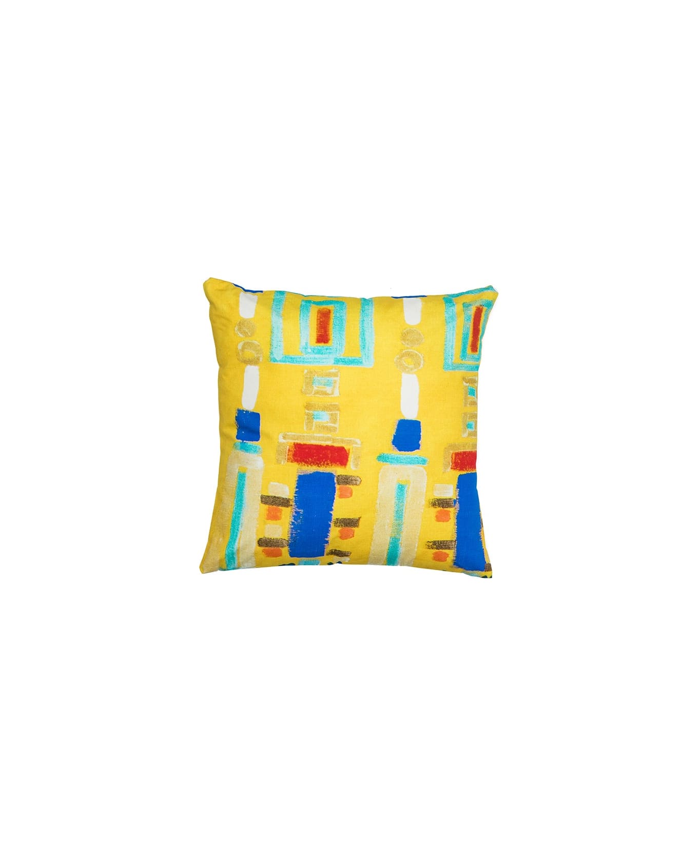 Le Botteghe su Gologone Printed Cushions 40x40 Cm - Light Yellow