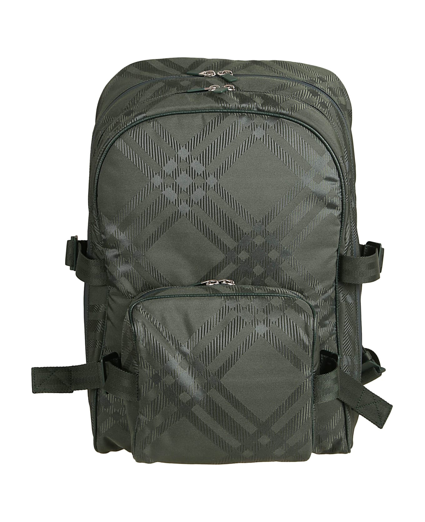 Burberry Check Patterned Backpack - Vine バックパック