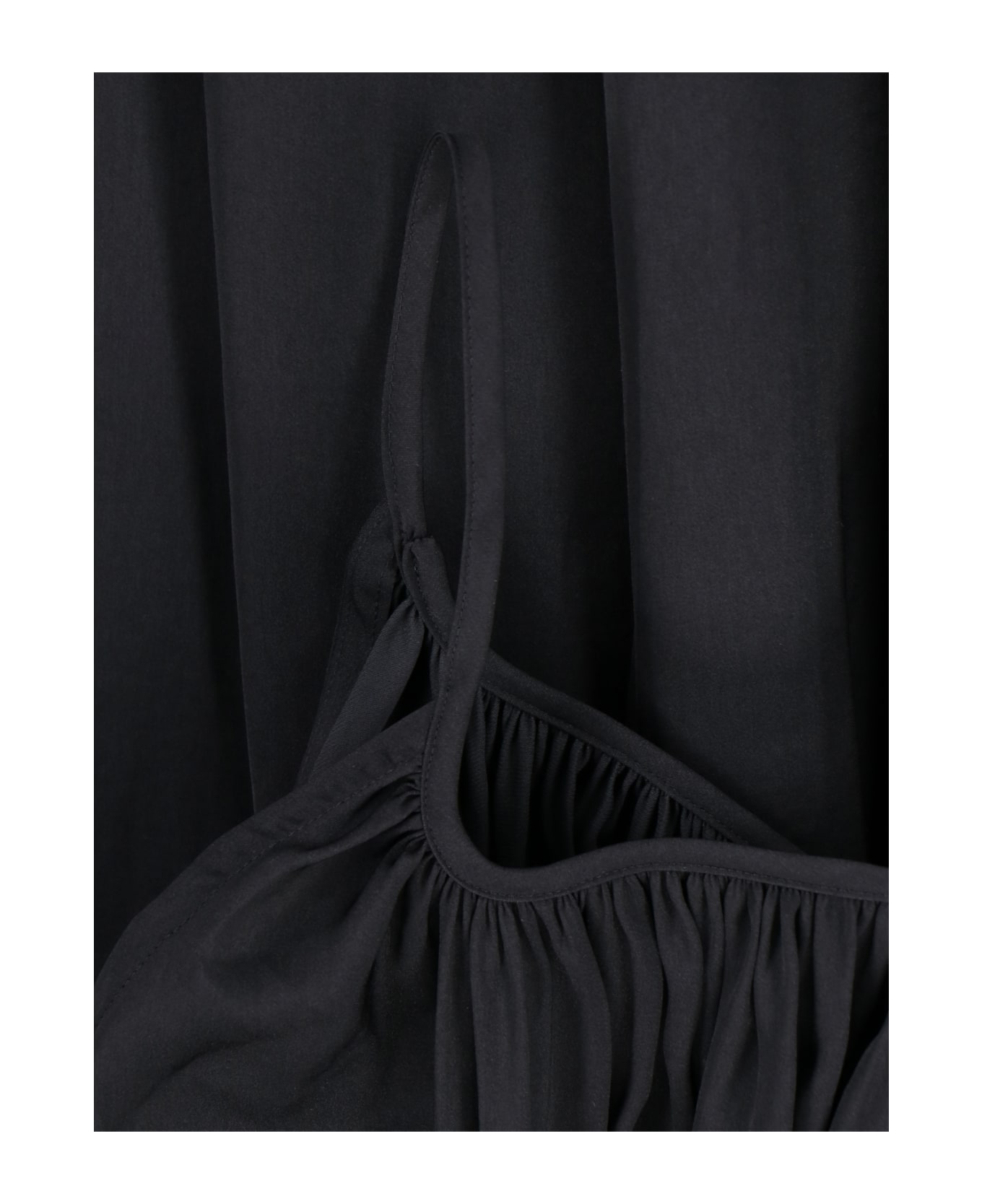 VIS A VIS Curled Maxi Dress - Black   ワンピース＆ドレス