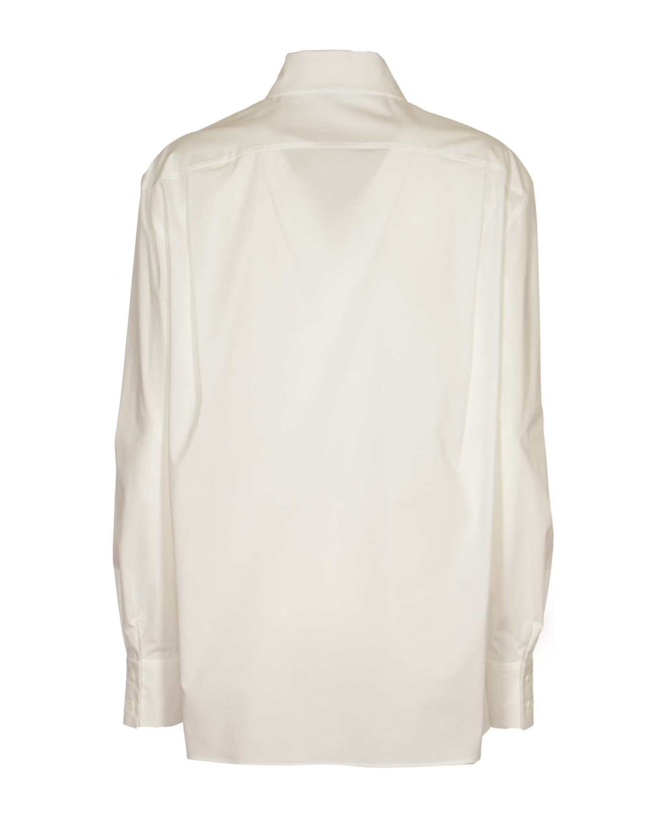 Alberta Ferretti Regular Plain Shirt - White シャツ