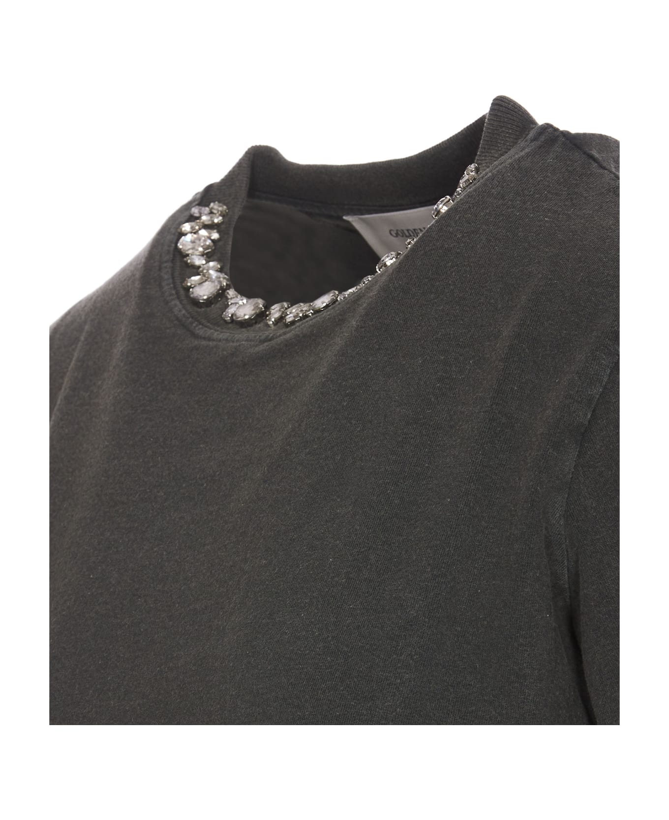 Golden Goose T-shirtwith Crystals - Grey