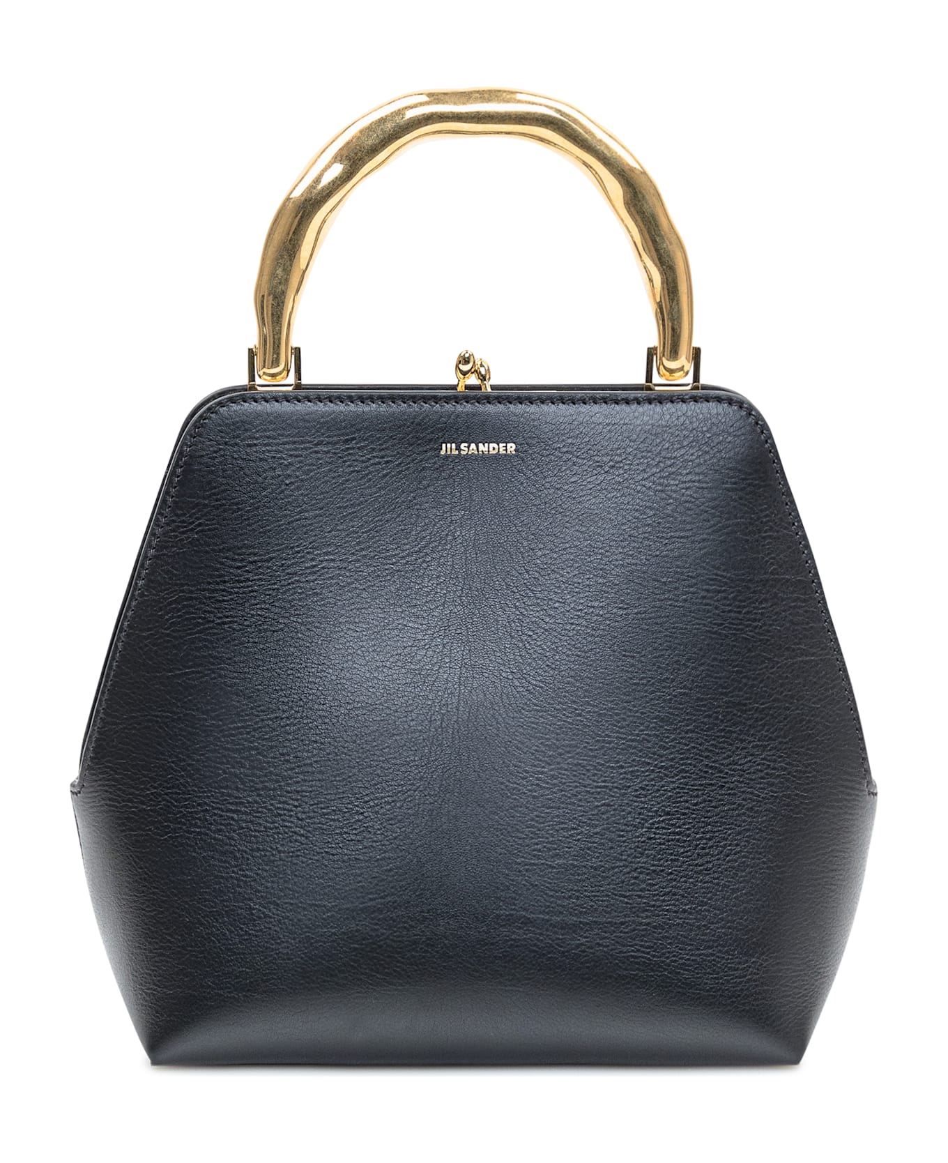 Jil Sander Black Leather Goji Handbag - BLACK