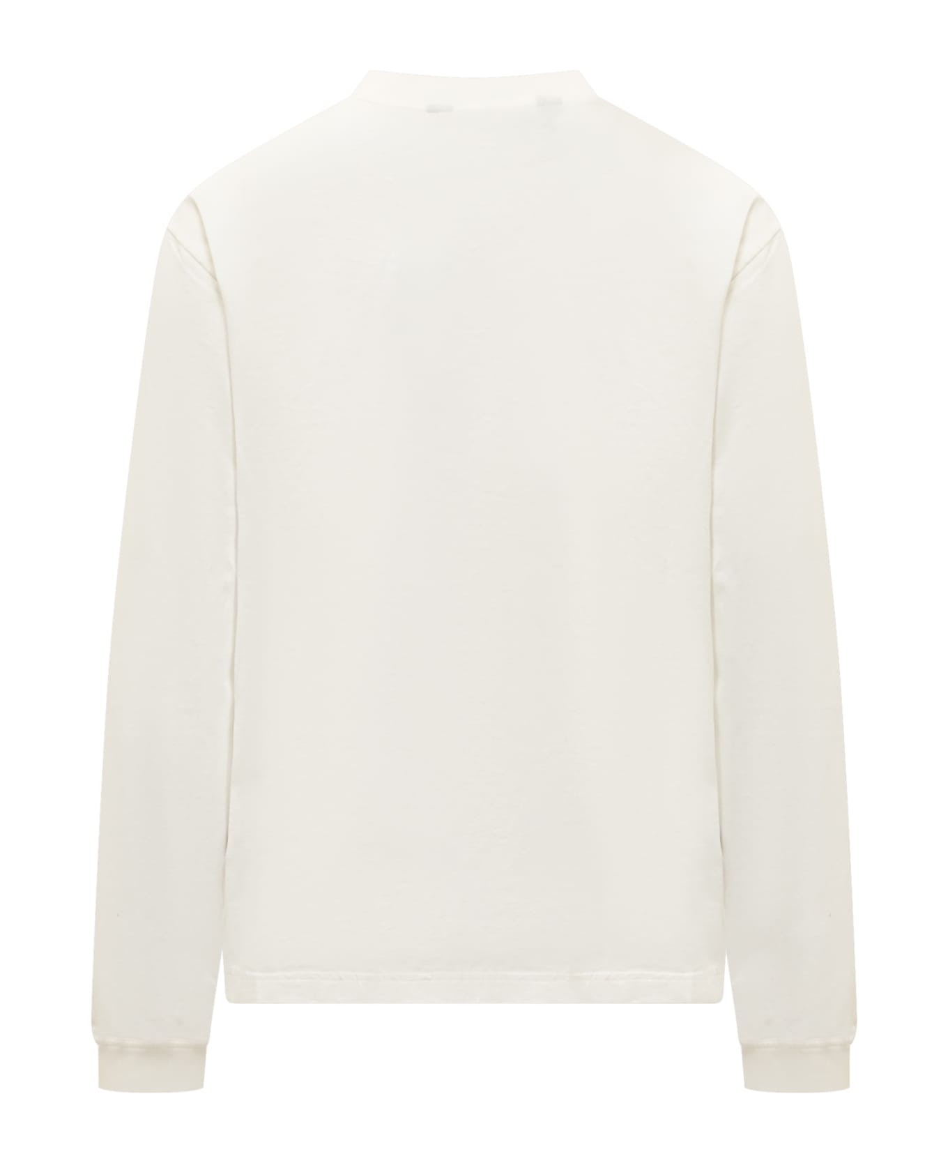 Palm Angels Long Sleeves Logo T-shirt - OFF WHITE