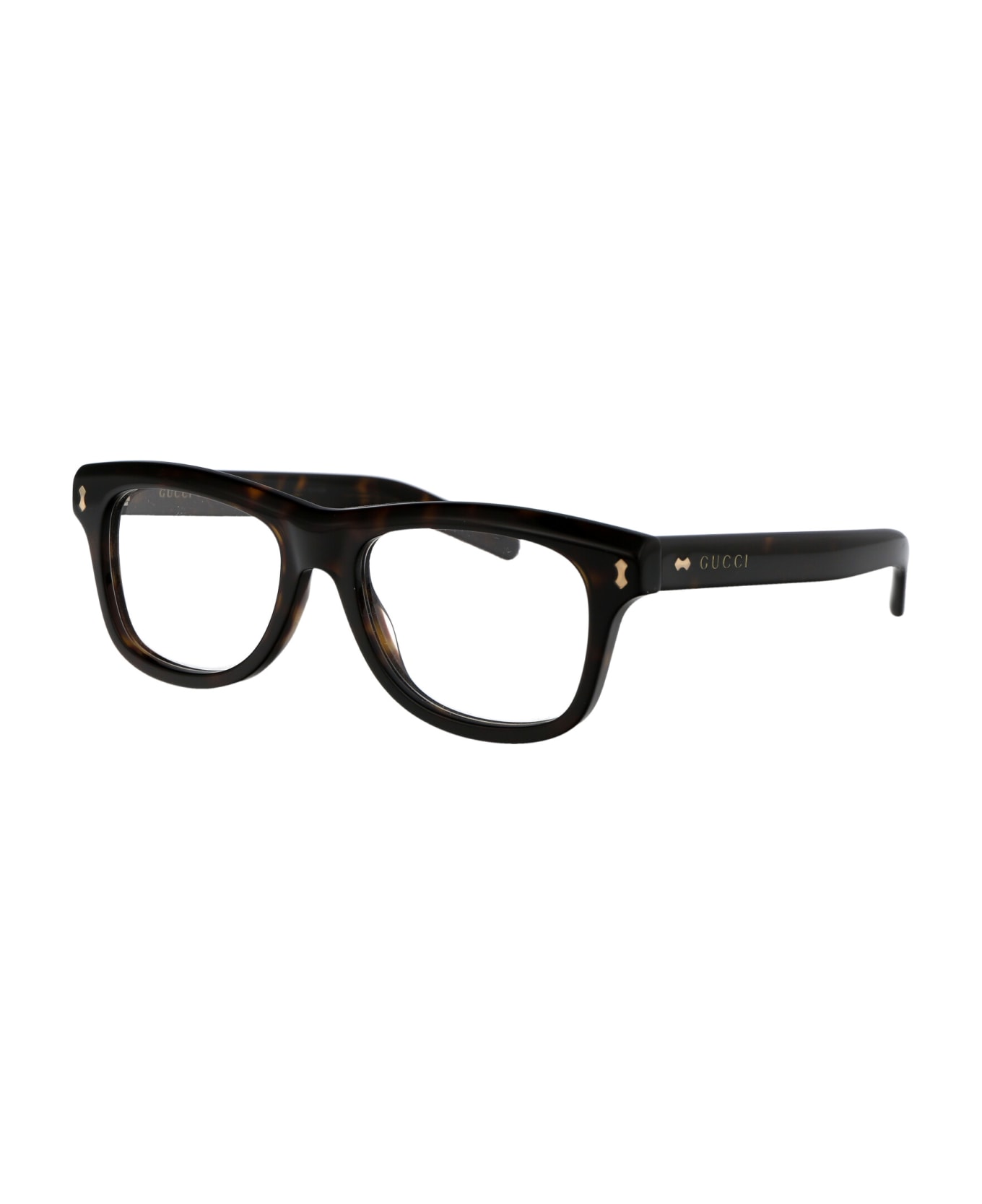 Gucci Eyewear Gg1526o Glasses - 002 HAVANA HAVANA TRANSPARENT アイウェア