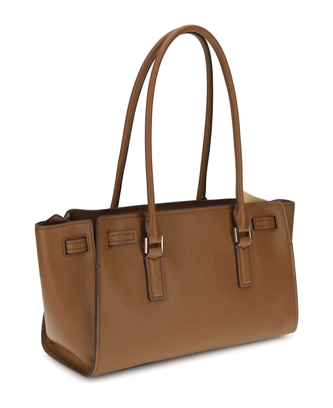 Michael Kors Leather Shoulder Bag - BROWN
