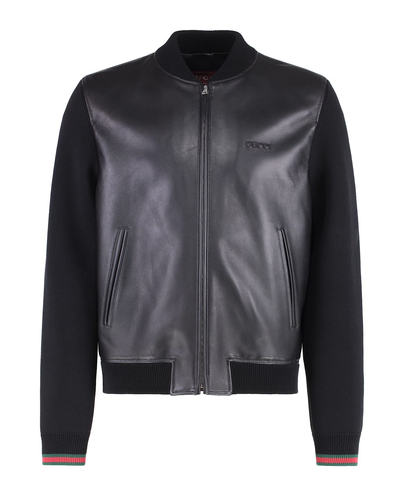 Gucci Lambskin Jacket - black レザージャケット