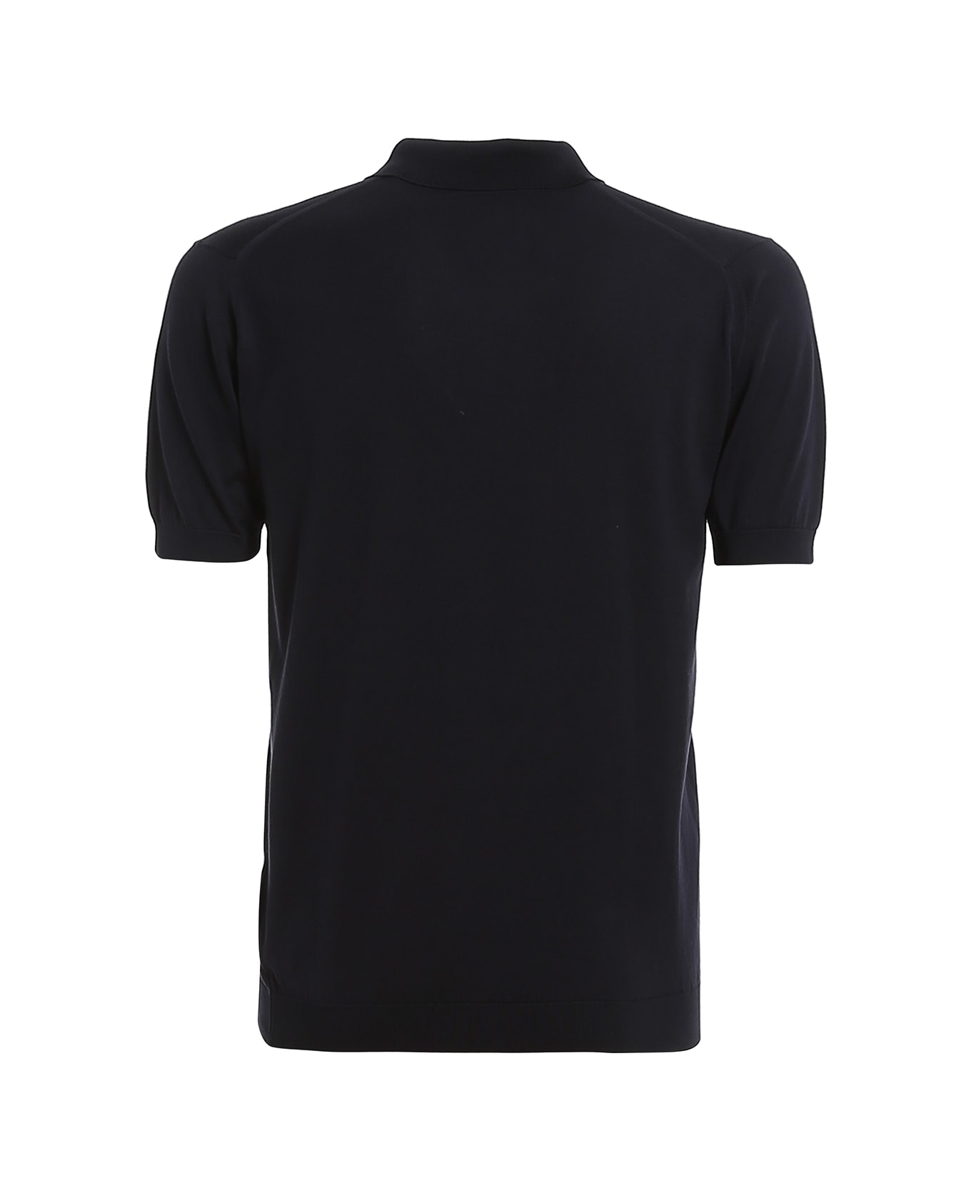 John Smedley Adrian Shirt Ss - Navy ポロシャツ