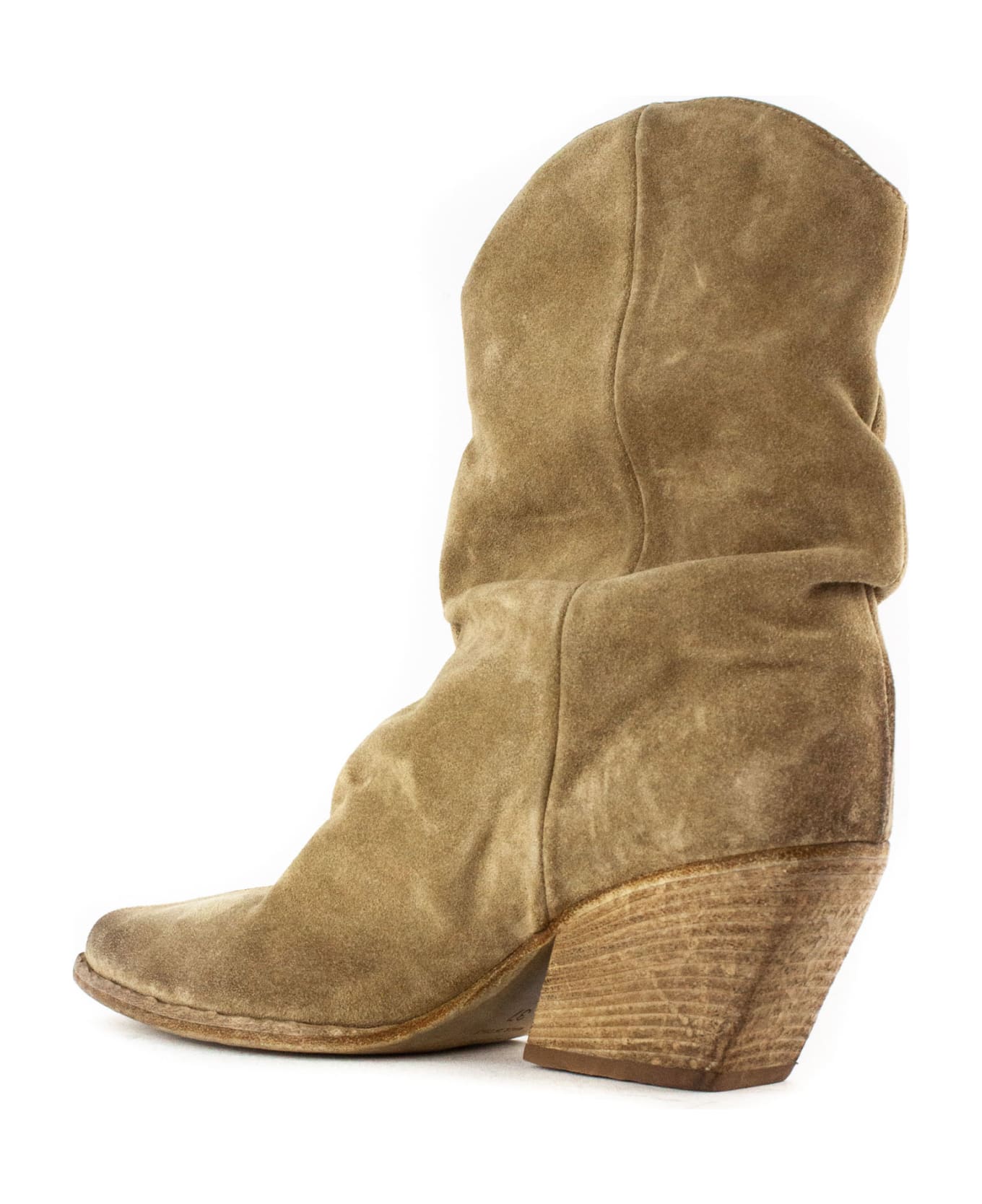 Elena Iachi Brown Suede Texan Ankle Boots - Brown