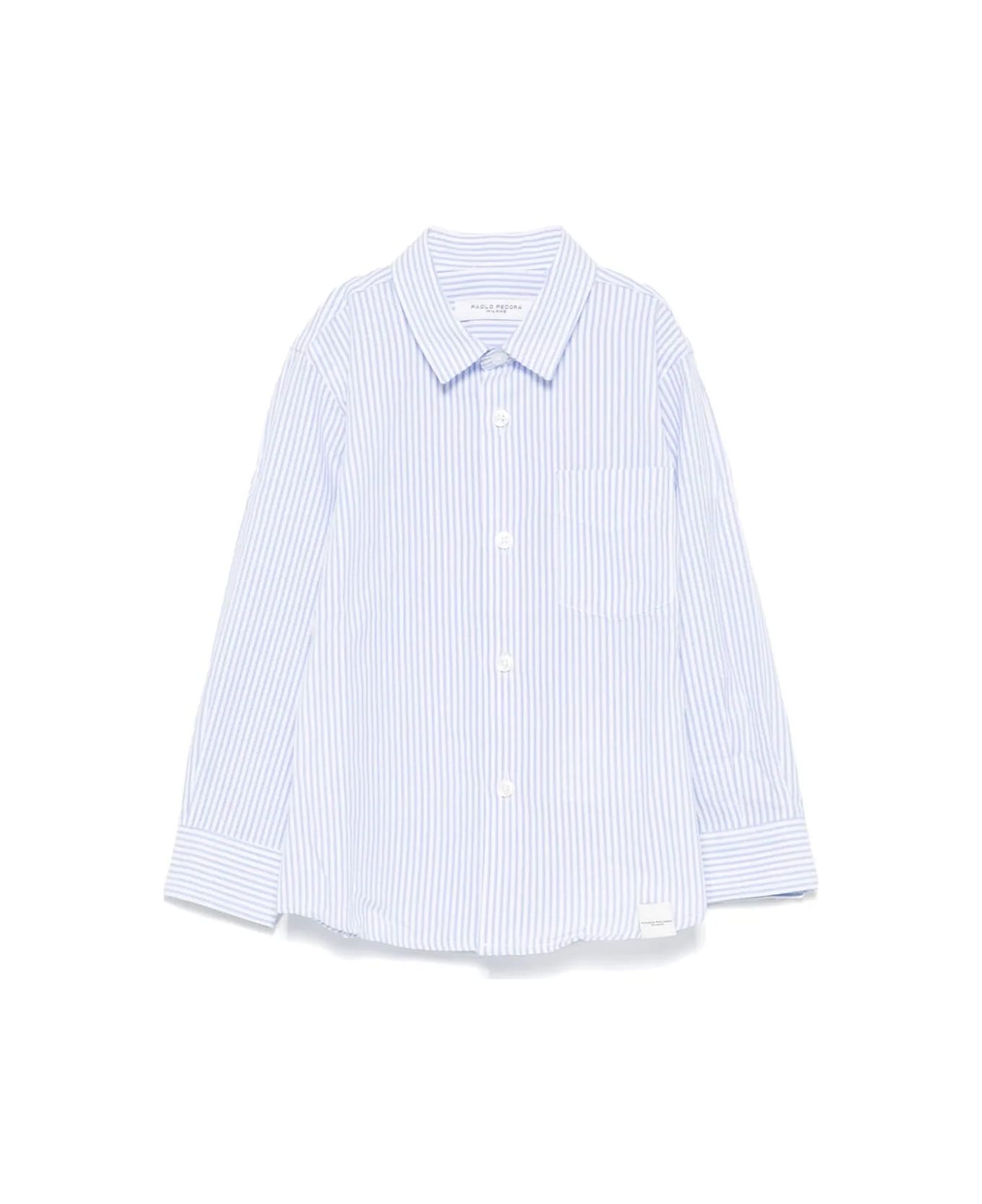 Paolo Pecora Camicia A Righe - Light blue