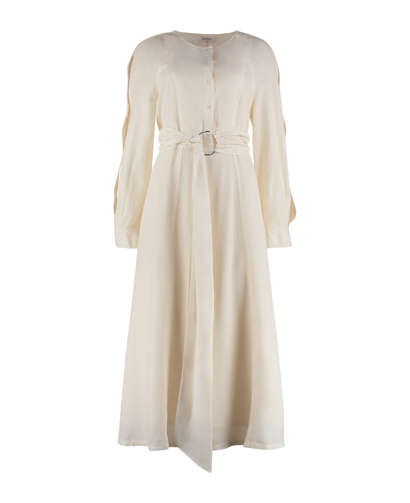 Rodebjer Belted Shirtdress - WHITE