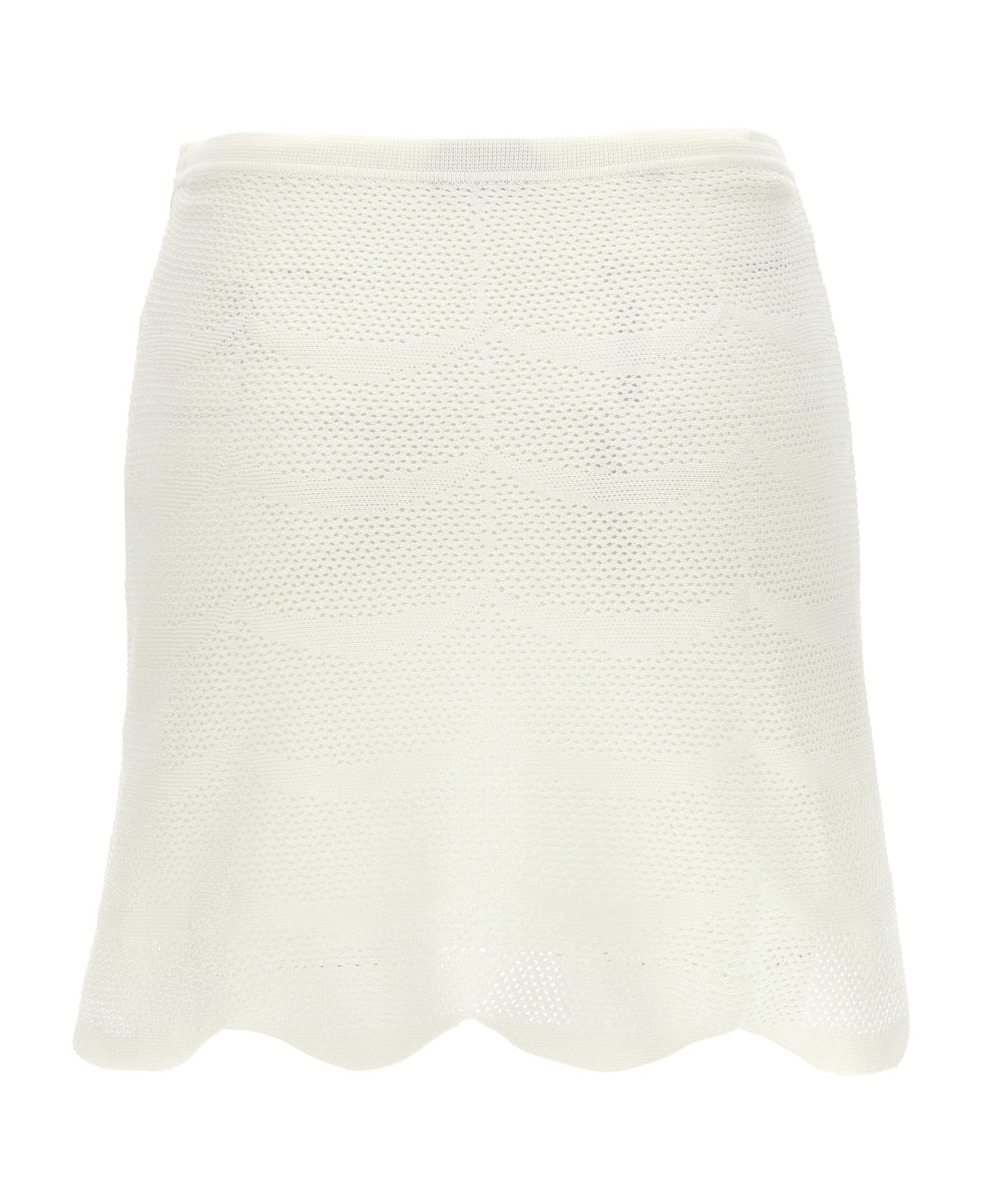 Tom Ford Crochet Mini Skirt - White