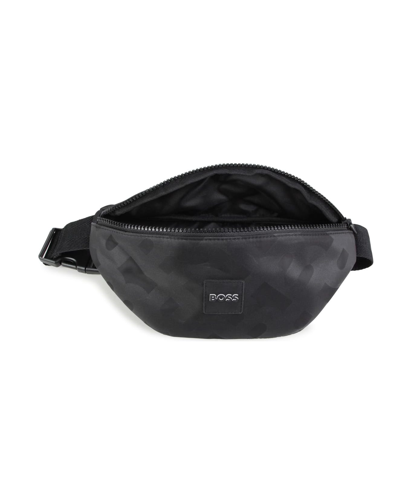 Hugo Boss Belt Bag With Print - Black