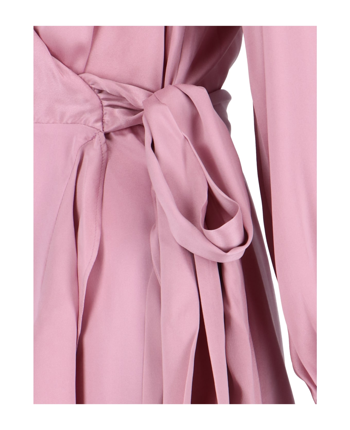 Zimmermann Asymmetrical Midi Dress - Pink