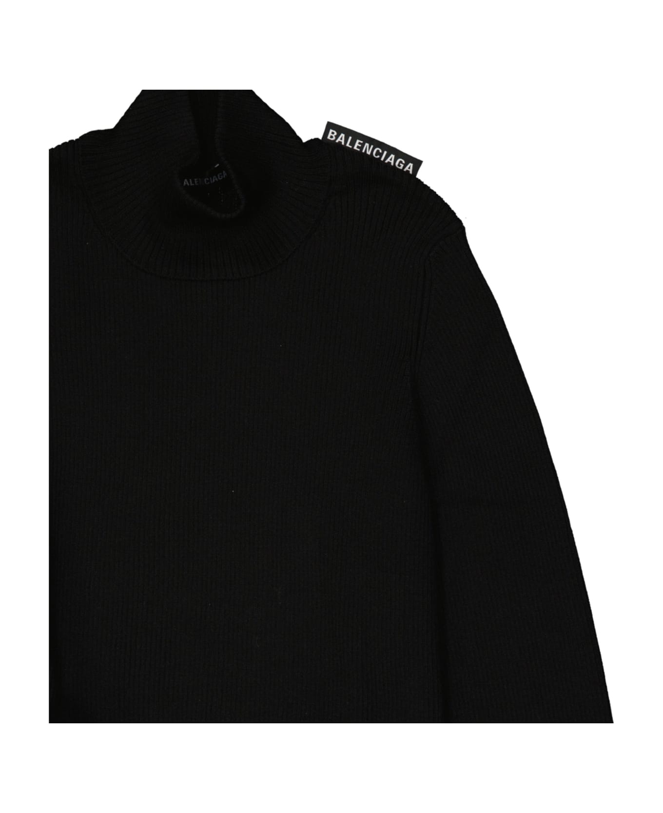 Balenciaga Silk Sweater - Black