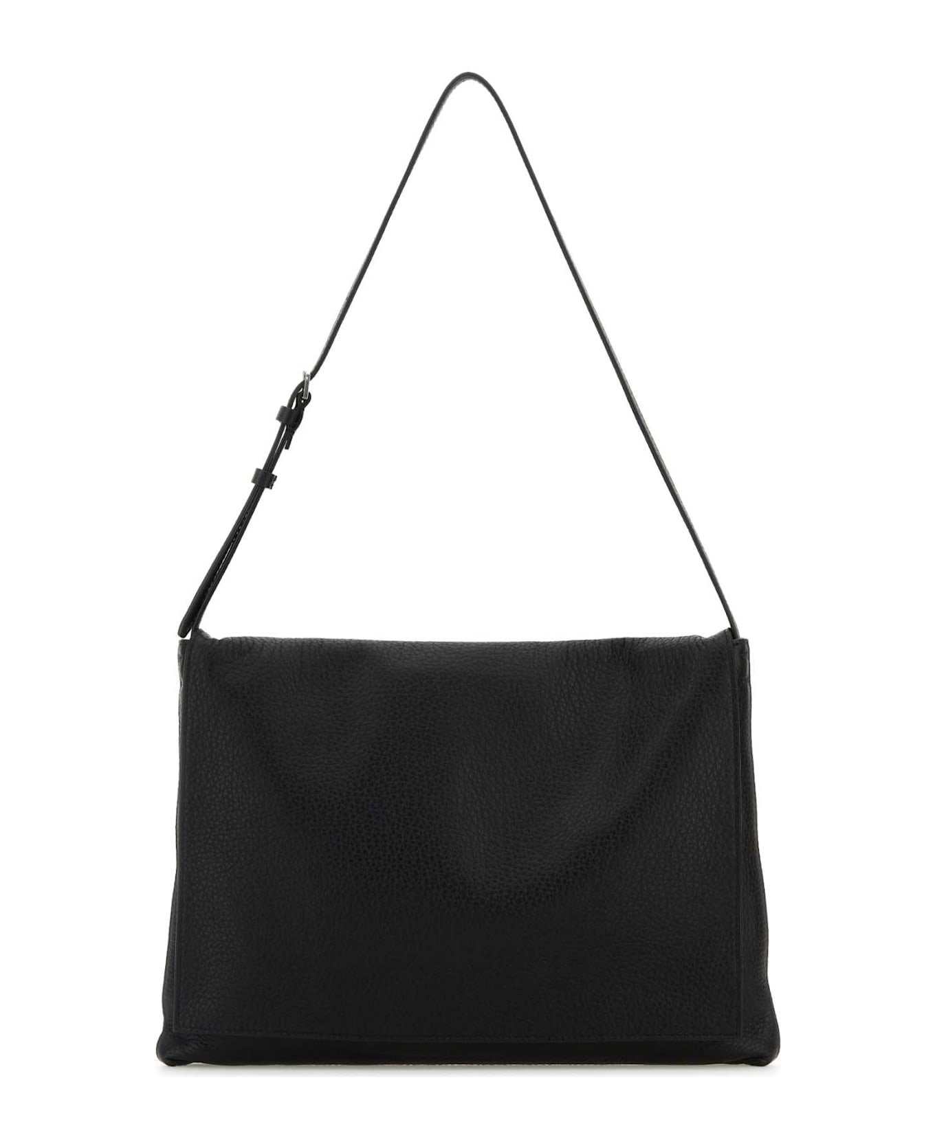 The Row Black Leather Nan Crossbody Bag - BLACK ANS