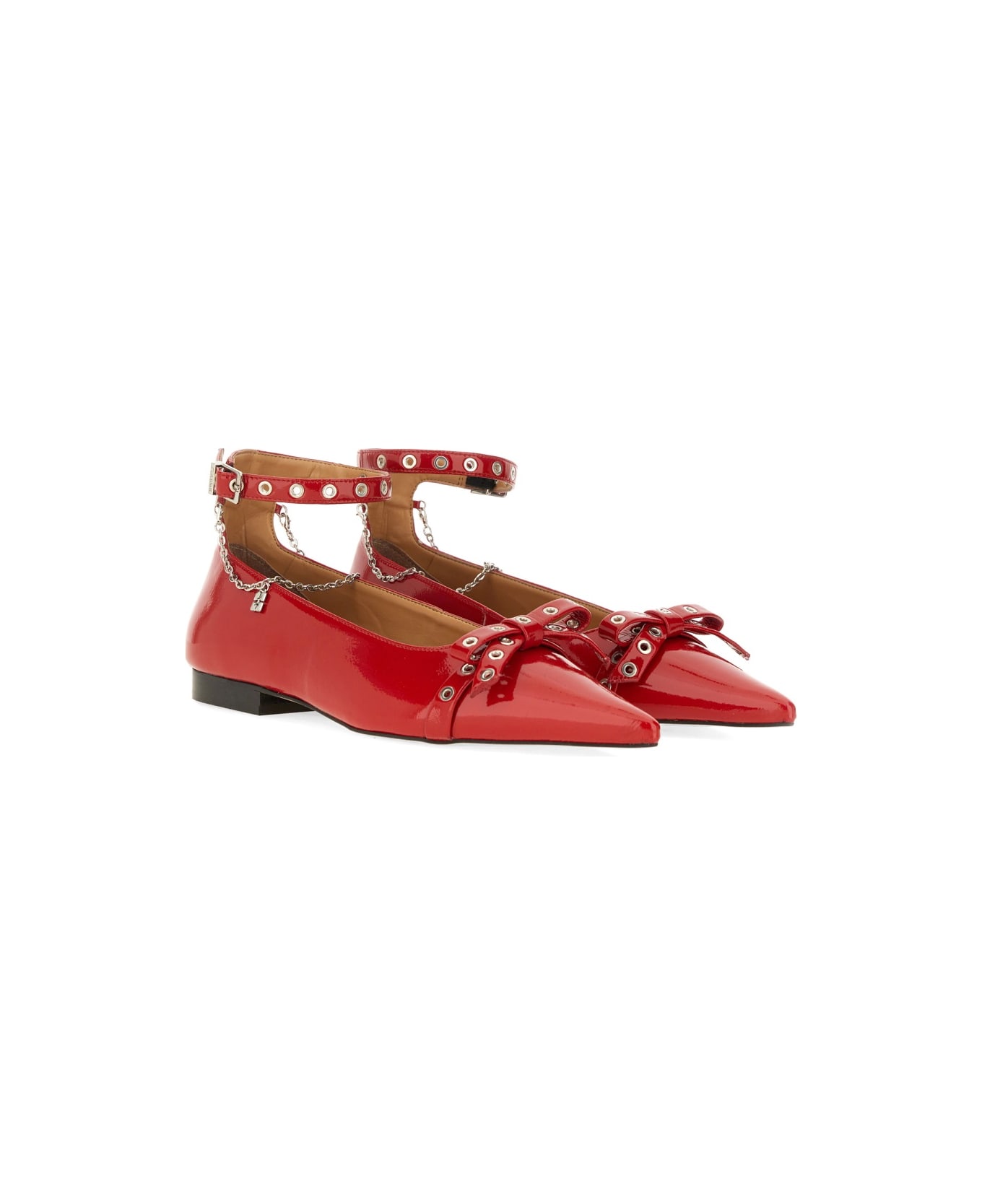 Ganni Jewel Ballerina - RED