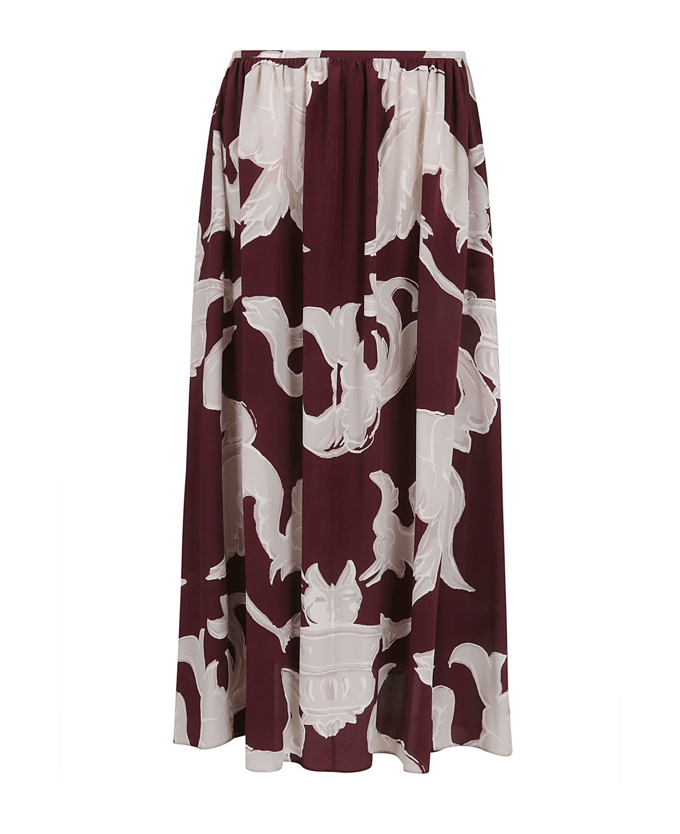 Valentino Garavani Skirt | Pattern | Crepe Chine Metamorphos Gryphon Allover - Yus Amarone Perla スカート