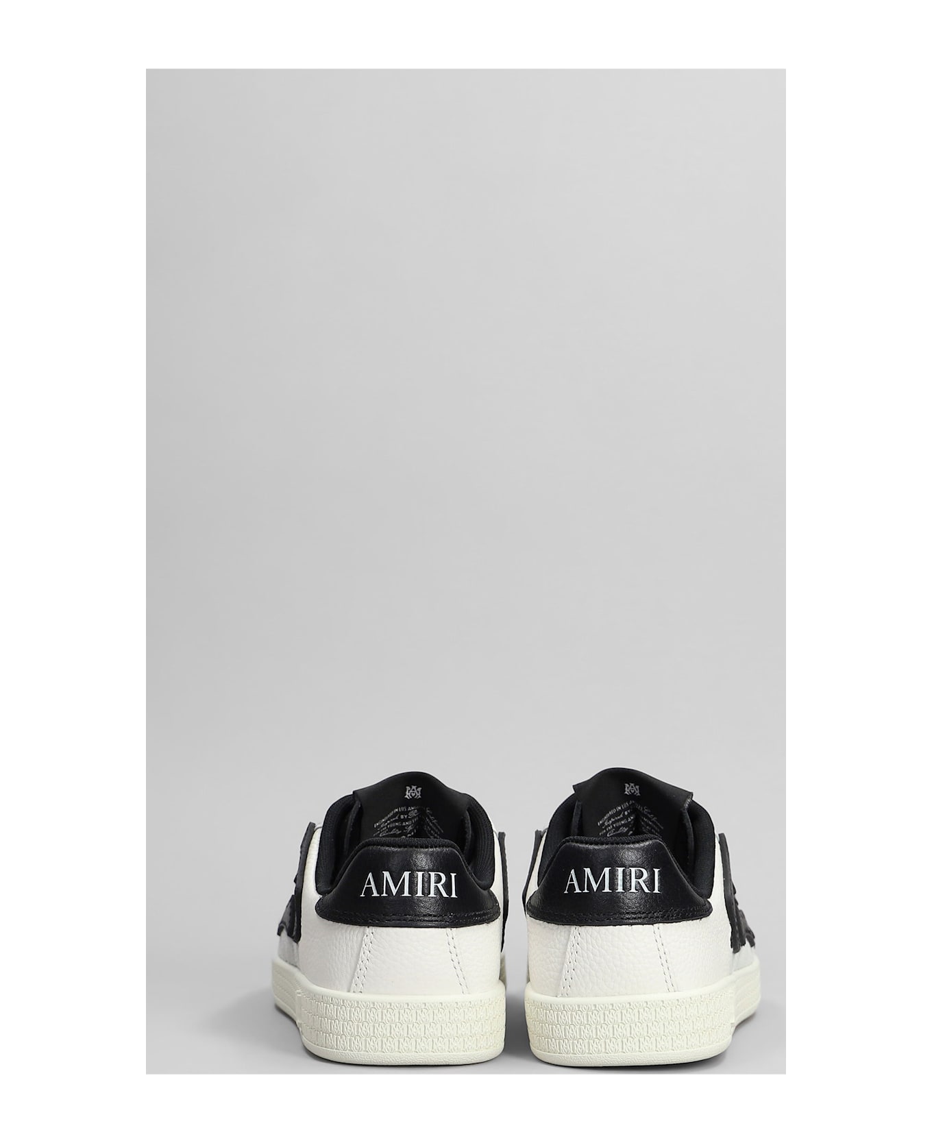 AMIRI Pacific Bones Sneakers In White Leather - white