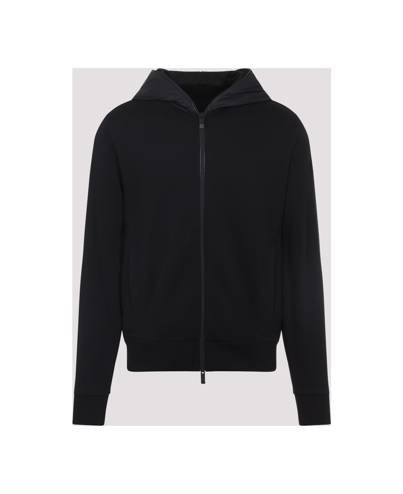 Moncler Zip Up Cardigan - Black
